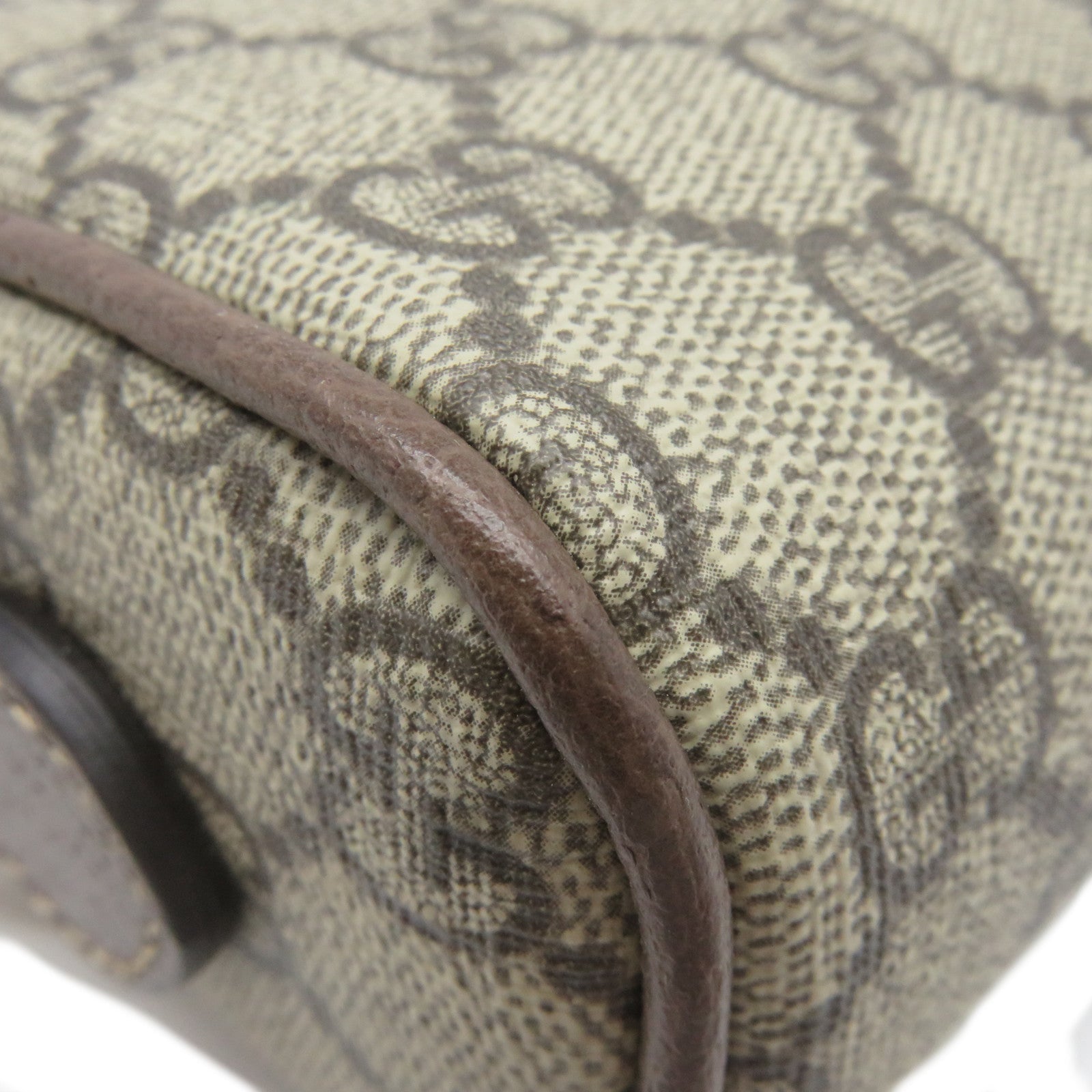 GUCCI 塗層帆布Ophidia GG Supreme金扣肩背袋啡色