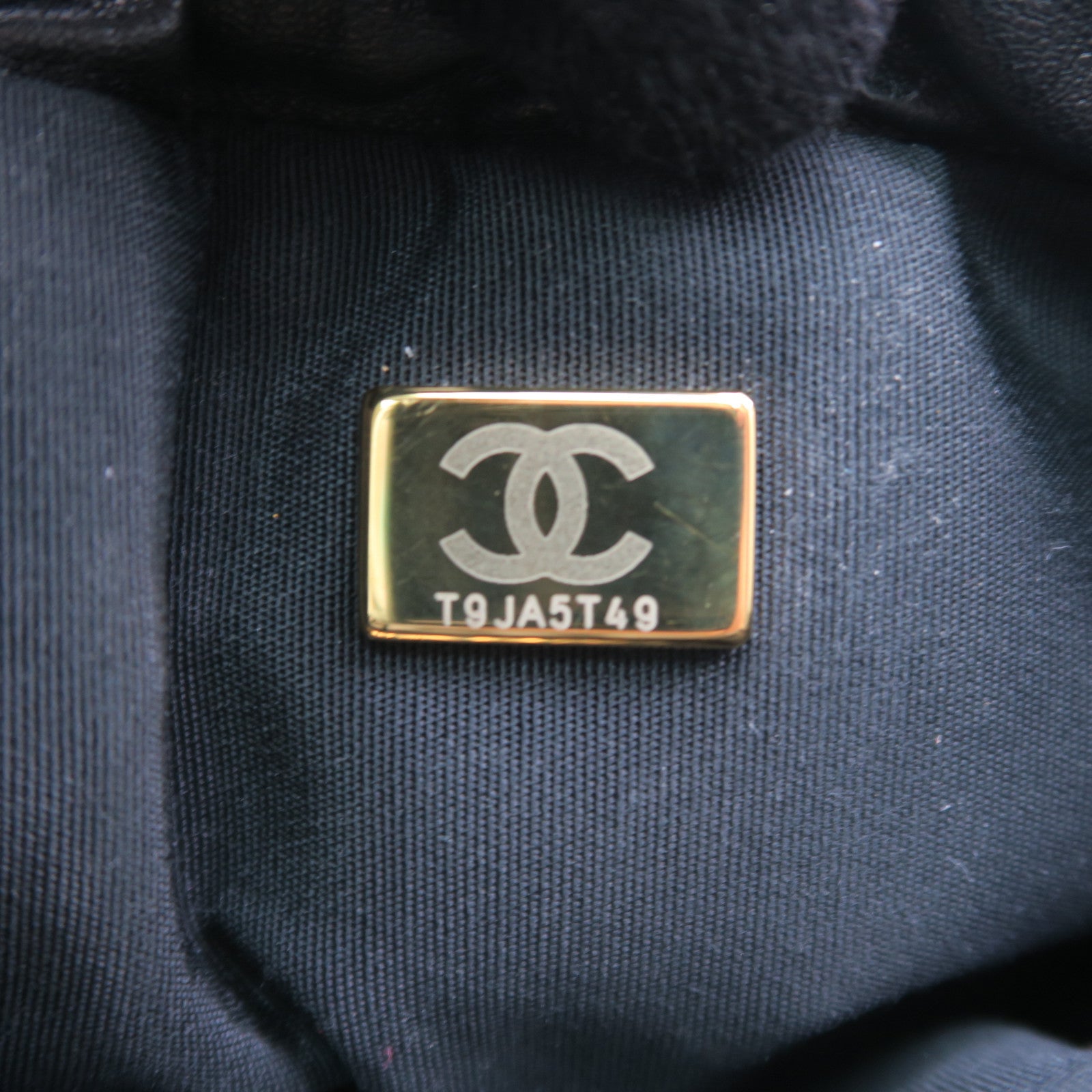 CHANEL 菱格羊皮皮革Chain Shoulder金扣鏈帶肩背袋黑色