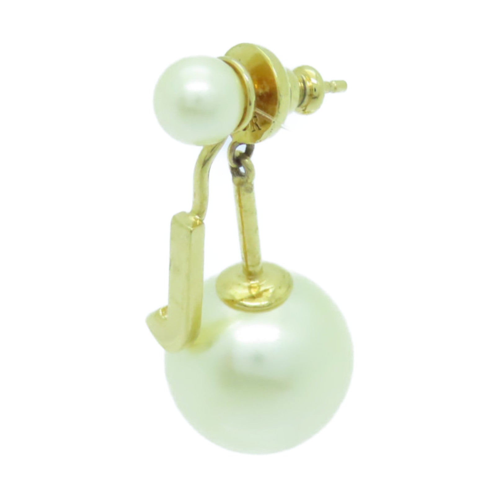 Dior PVC/金屬Earring耳環白色/金色