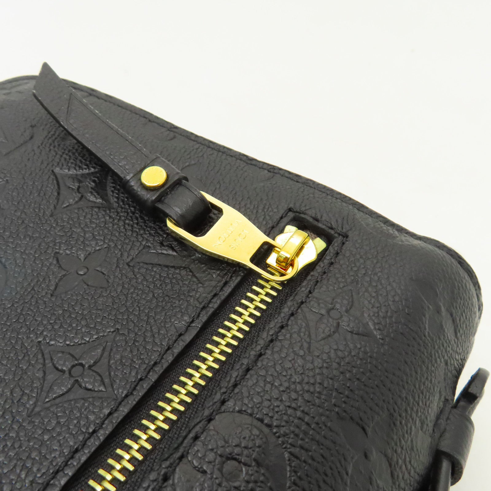 LOUIS VUITTON Monogram Empreinte Pochette Metis金扣手挽肩背兩用袋黑色