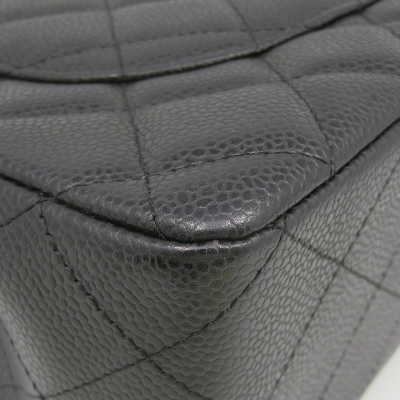 CHANEL [Sharp Reduction Offer] Lingge Cowhide Leather Chain Shoulder Silver Buckle Chain Belt Shoulder Bag Black