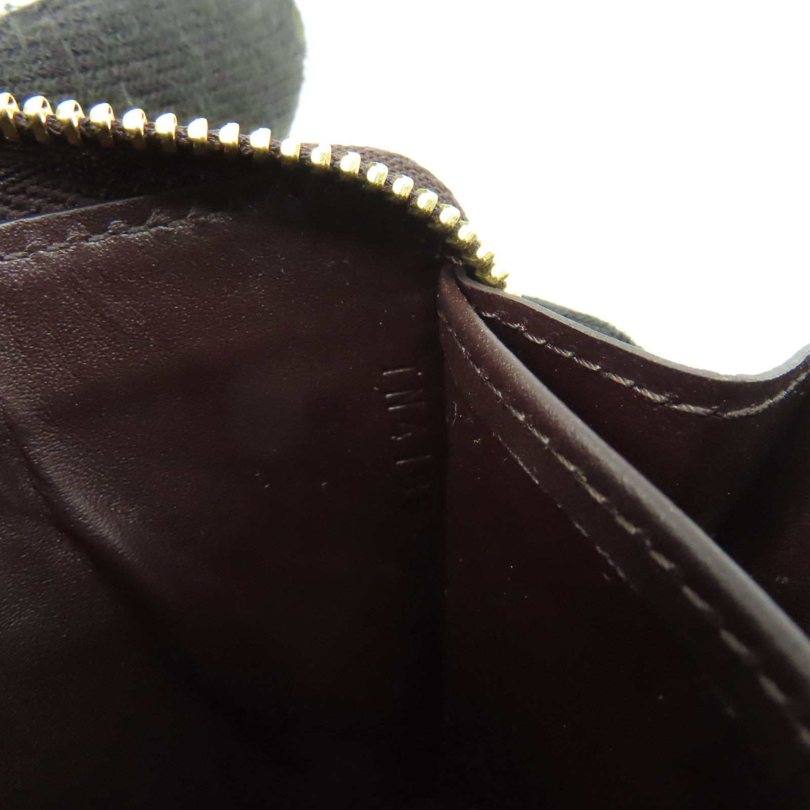 LOUIS VUITTON Mono-Vernis Card Coin Case金扣零錢卡套酒紅色