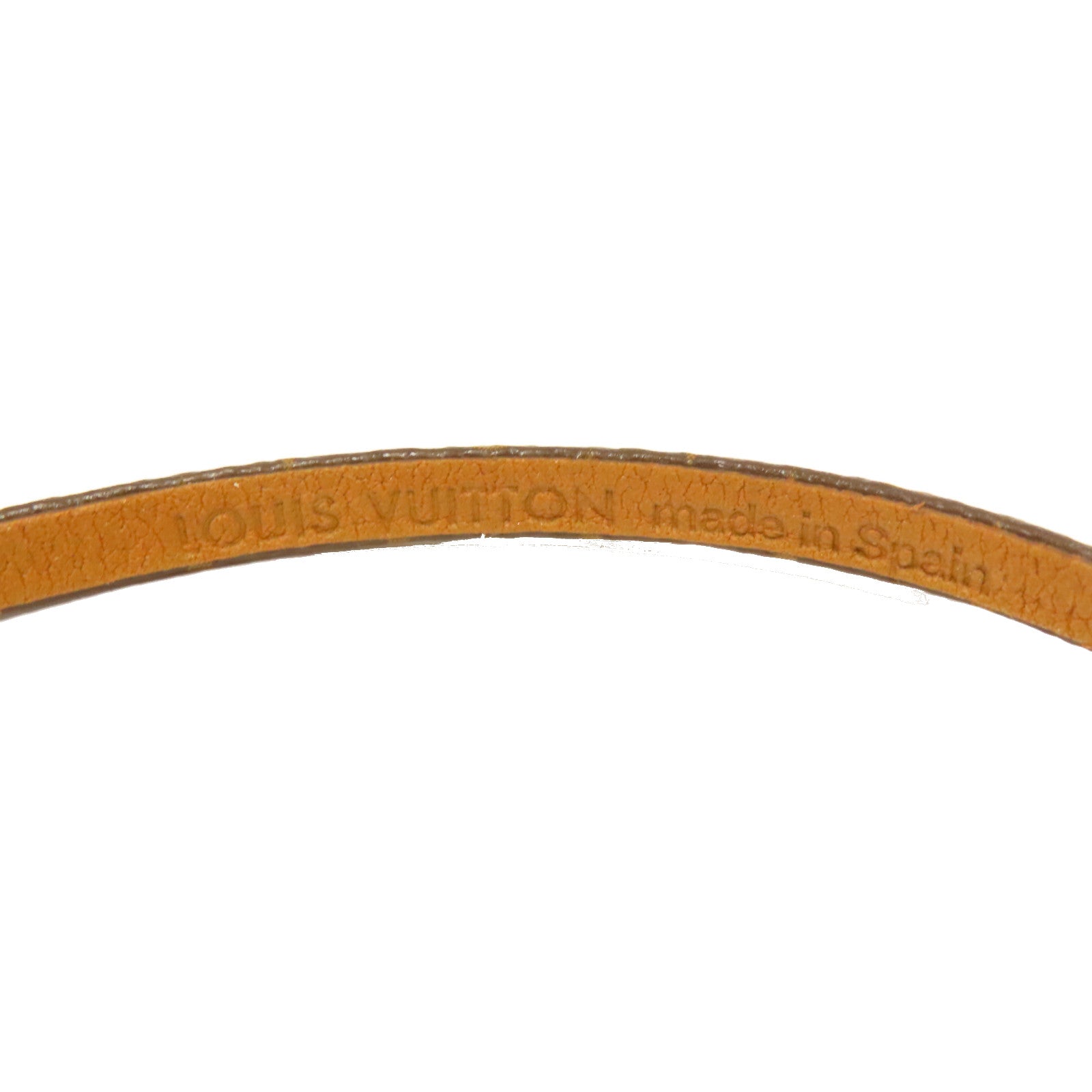 LOUIS VUITTON Monogram/金屬Historic Mini金扣手鏈啡色