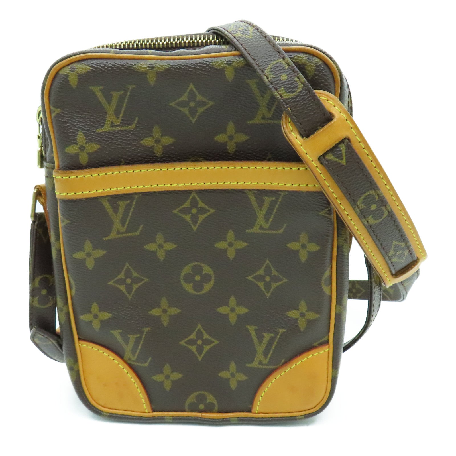 LOUIS VUITTON Monogram Danube Shoulder金扣肩背袋啡色