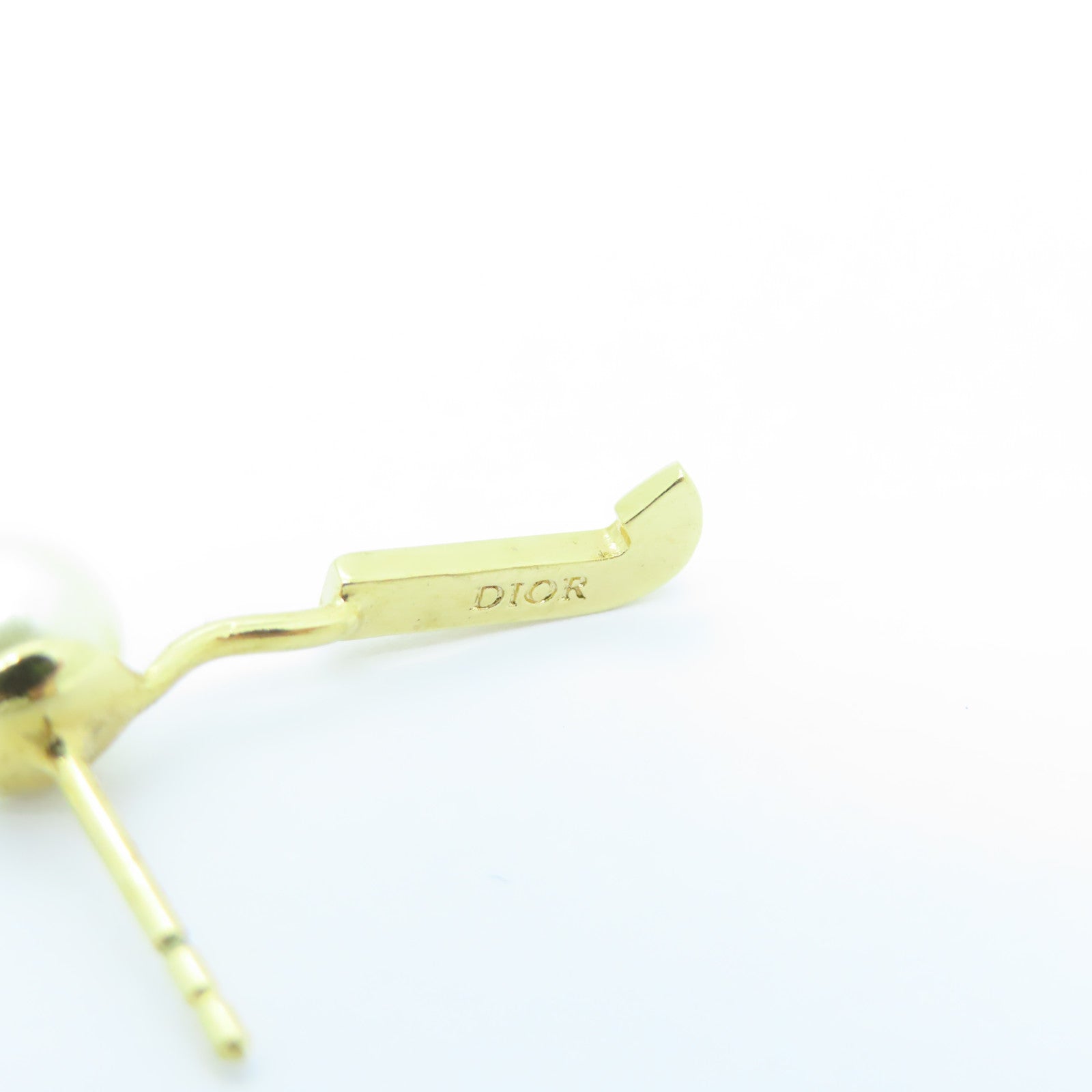 Dior PVC/金屬Earring耳環白色/金色