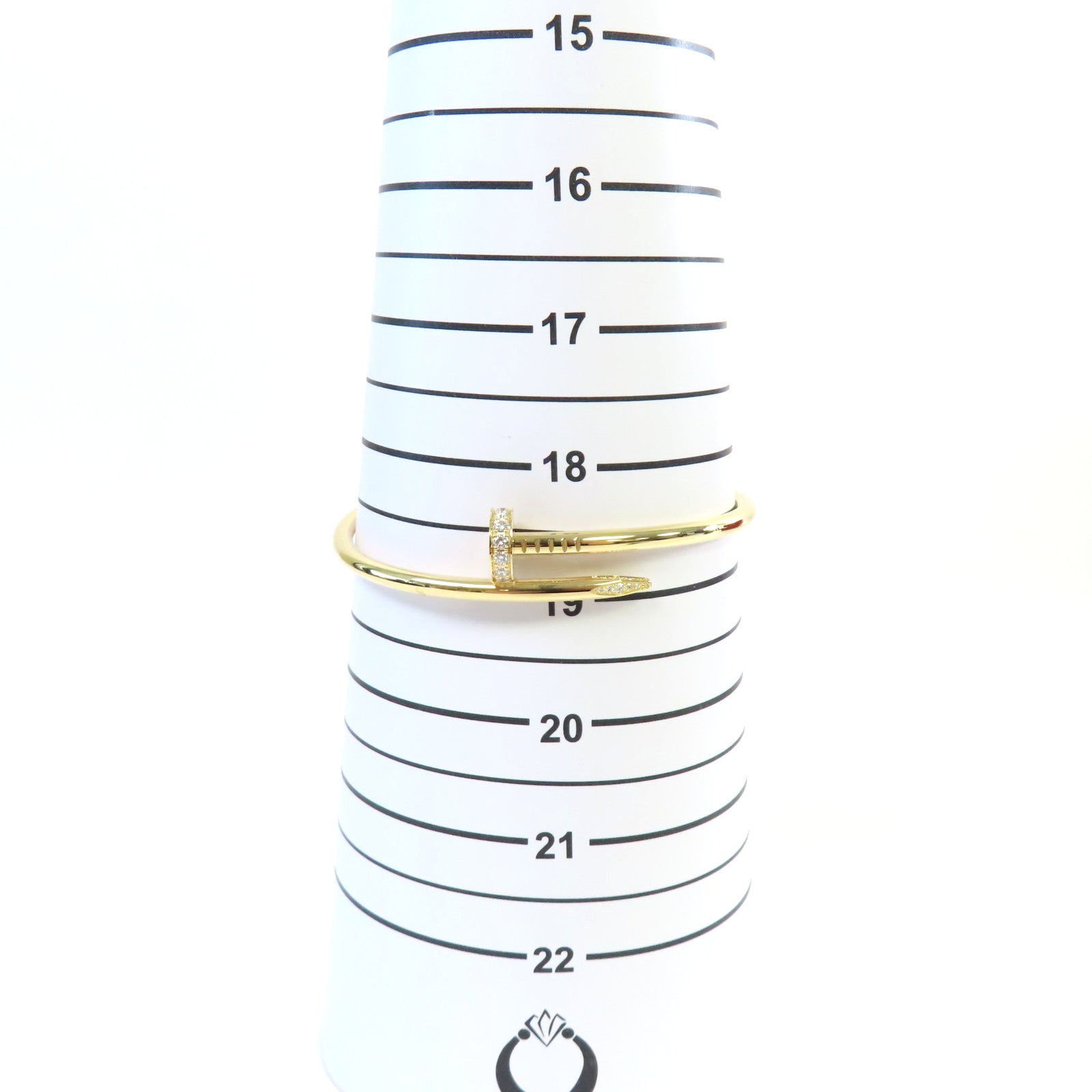 CARTIER 18K黃金/0.58ct鑽石Diamond Juste Un Clou Bracelet手鐲#19