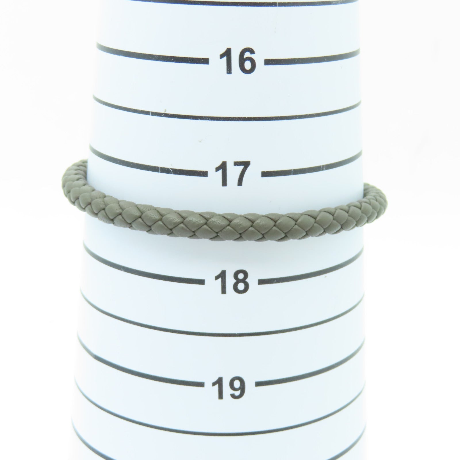 HERMES Swift皮革Glenan Bracelet銀扣手鏈Etain錫灰色