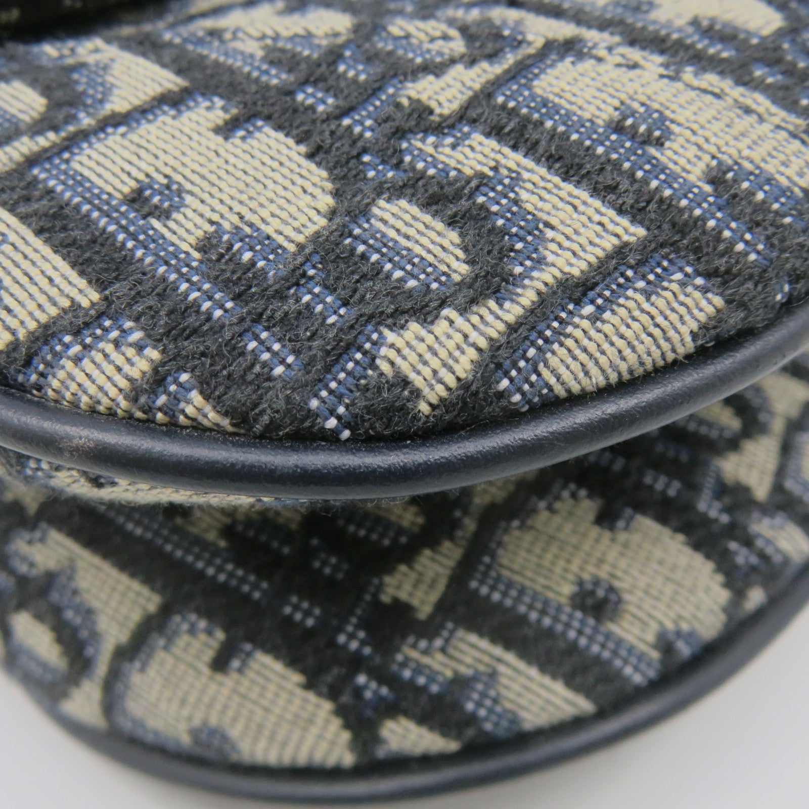 Dior canvas Mini Saddle Hand Bag royal blue
