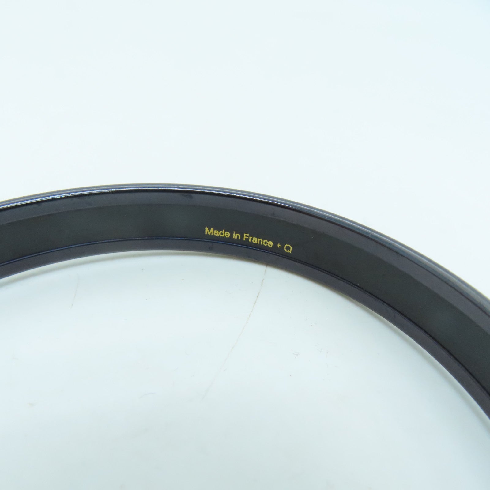 HERMES Ceramic Bangle Black/Color