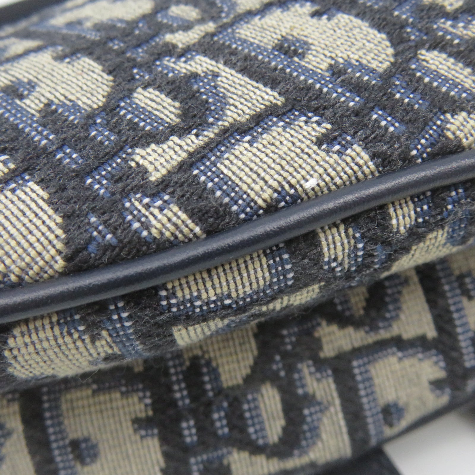 Dior canvas Mini Saddle Hand Bag royal blue