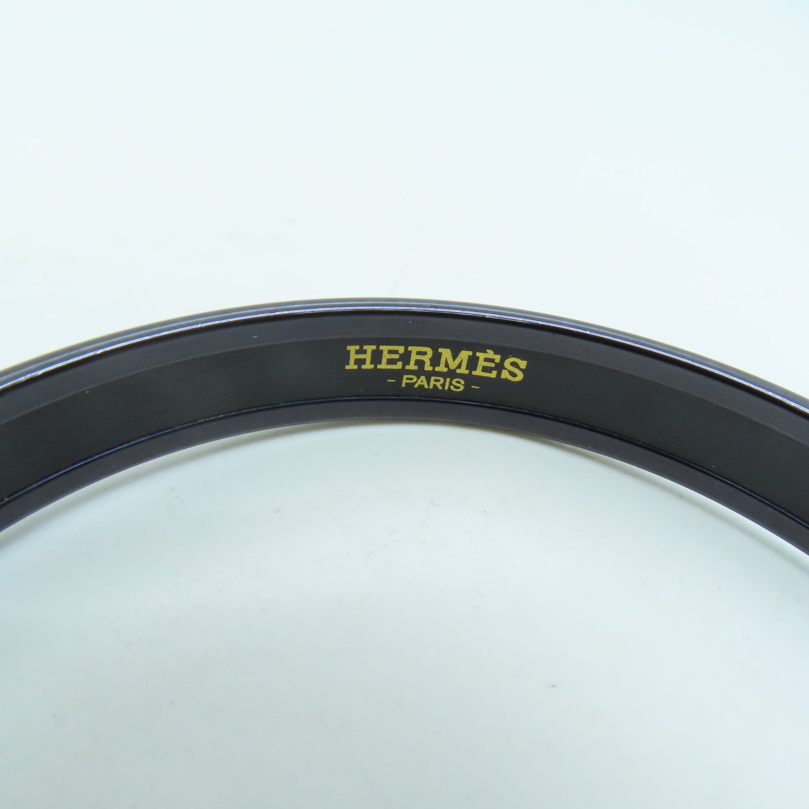 HERMES Ceramic Bangle Black/Color