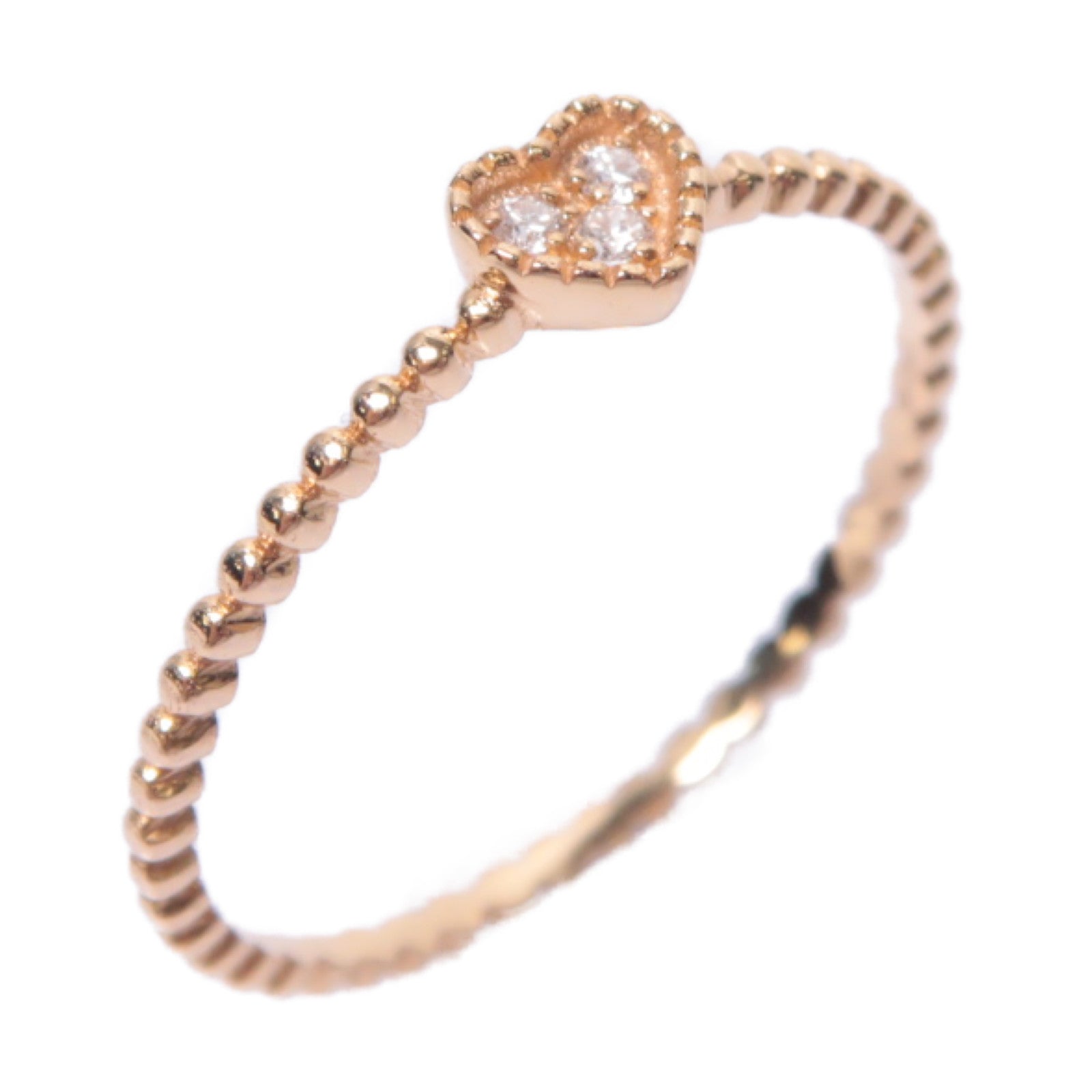 JEWELRY 18K玫瑰金Diamond Ring 0.03ct鑽石戒指US#6.25