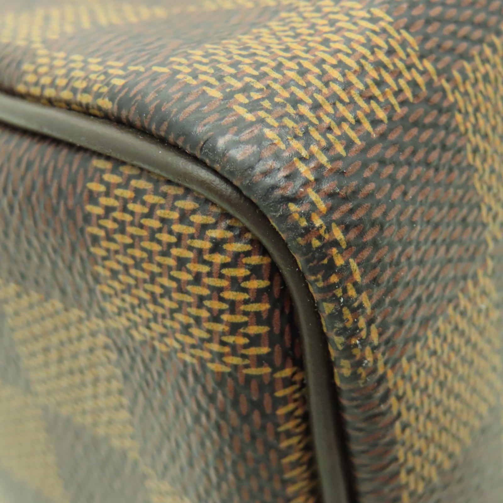 LOUIS VUITTON Damier Speedy 25金扣手挽袋棕色