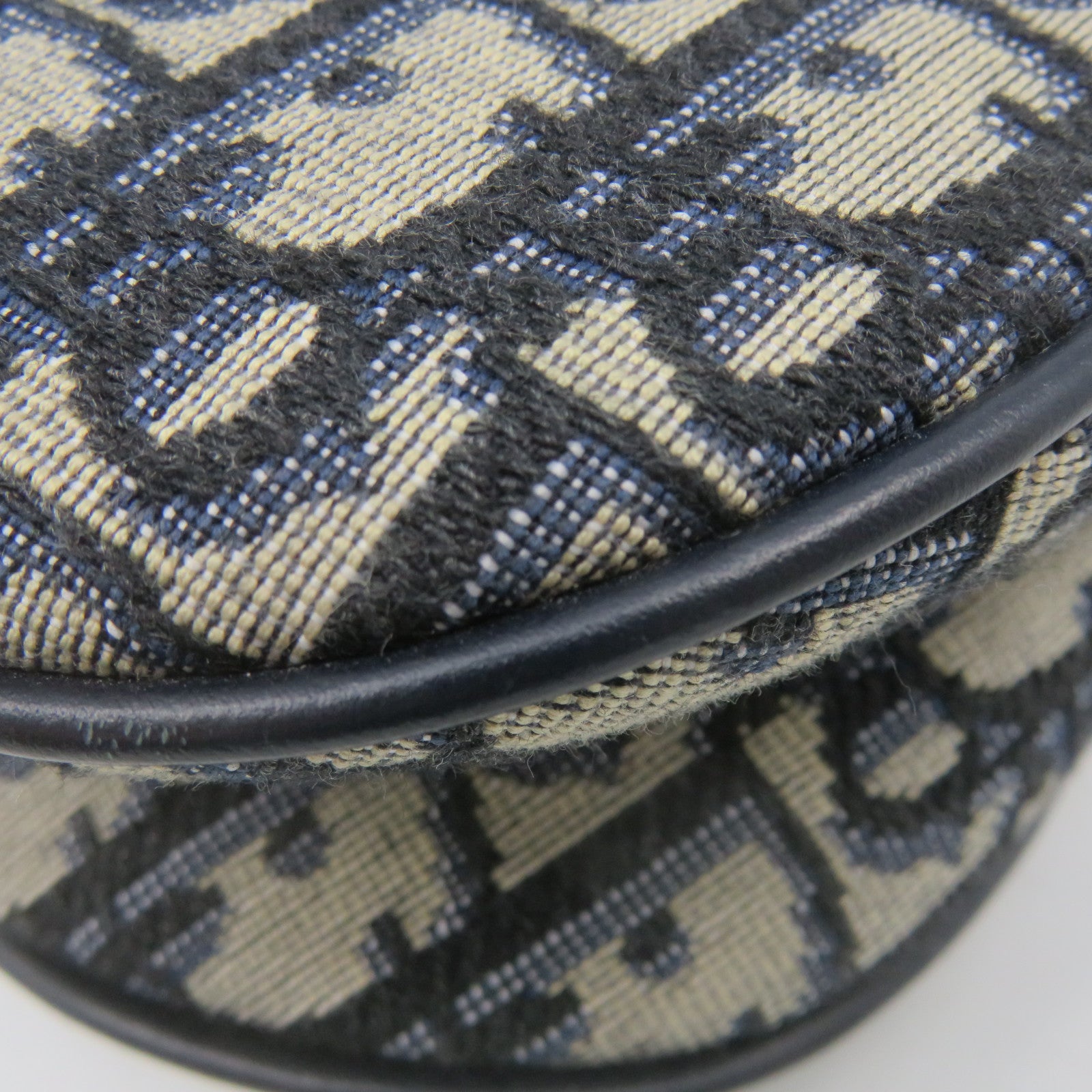 Dior canvas Mini Saddle Hand Bag royal blue