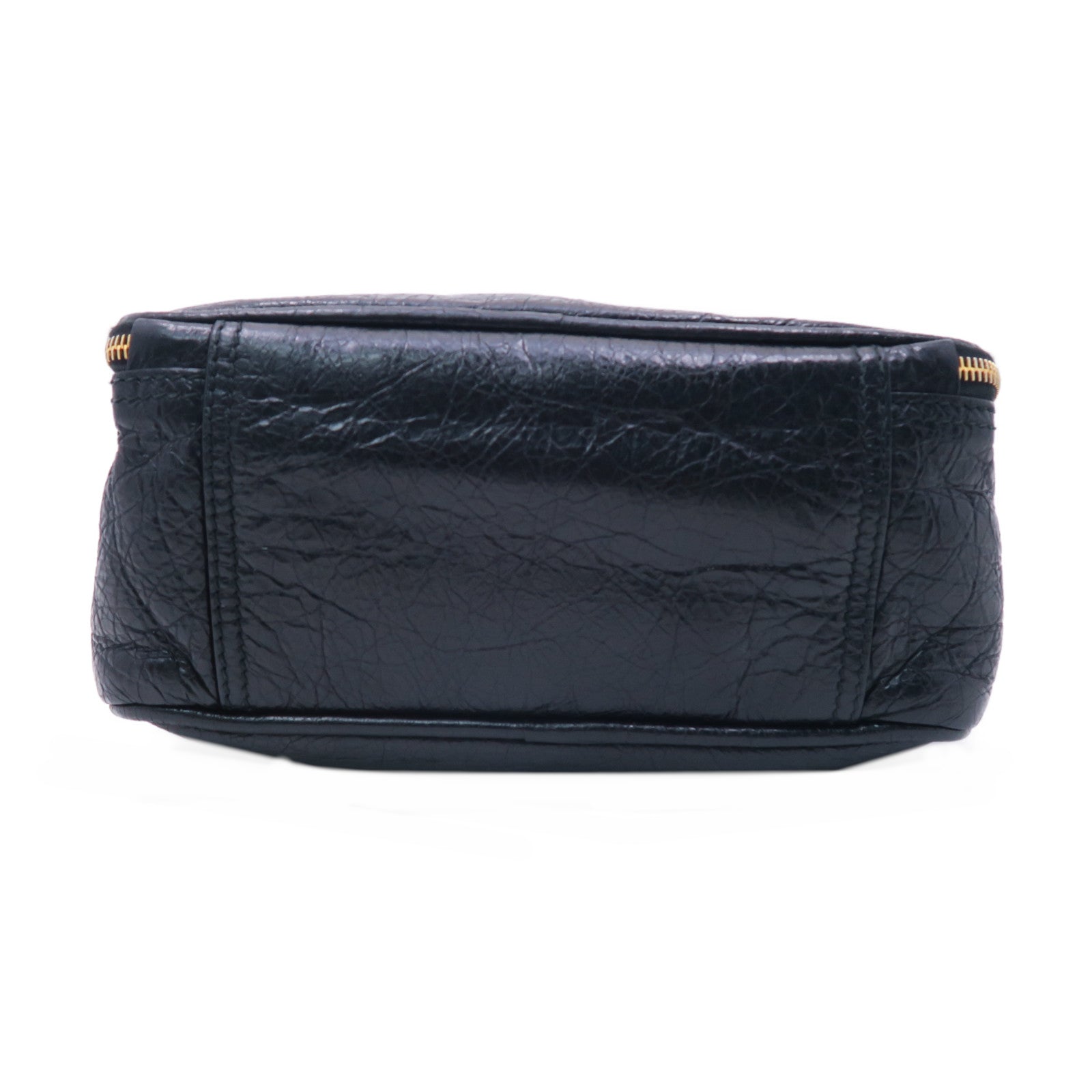 BALENCIAGA 牛皮皮革Blanket Square Bag金扣手挽肩背兩用袋黑色