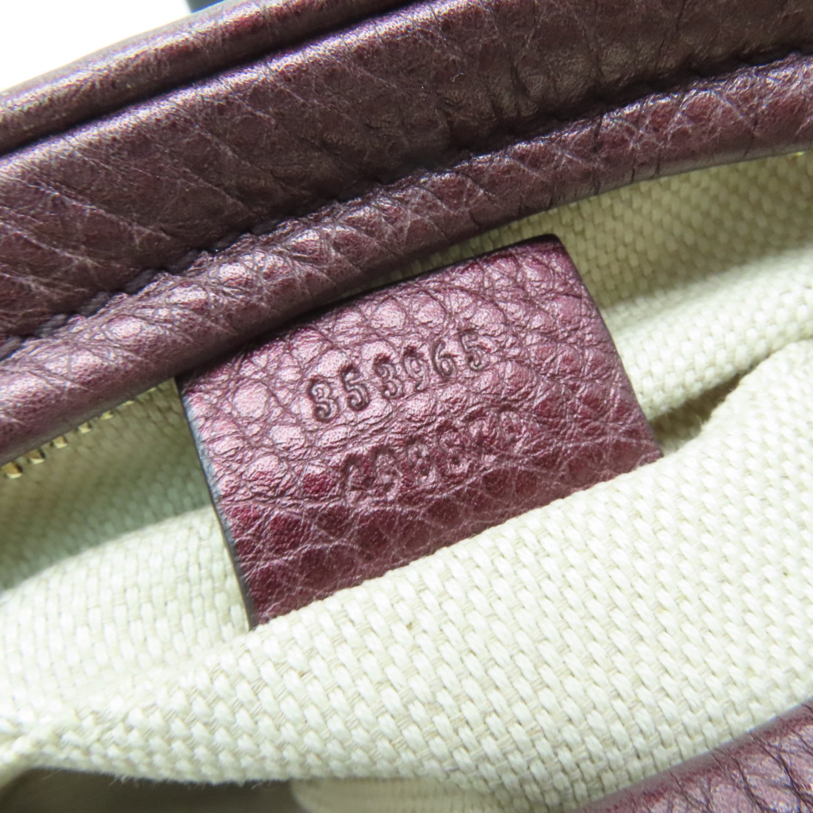 GUCCI 牛皮皮革Shoulder Bag金扣鏈帶肩背袋紫色