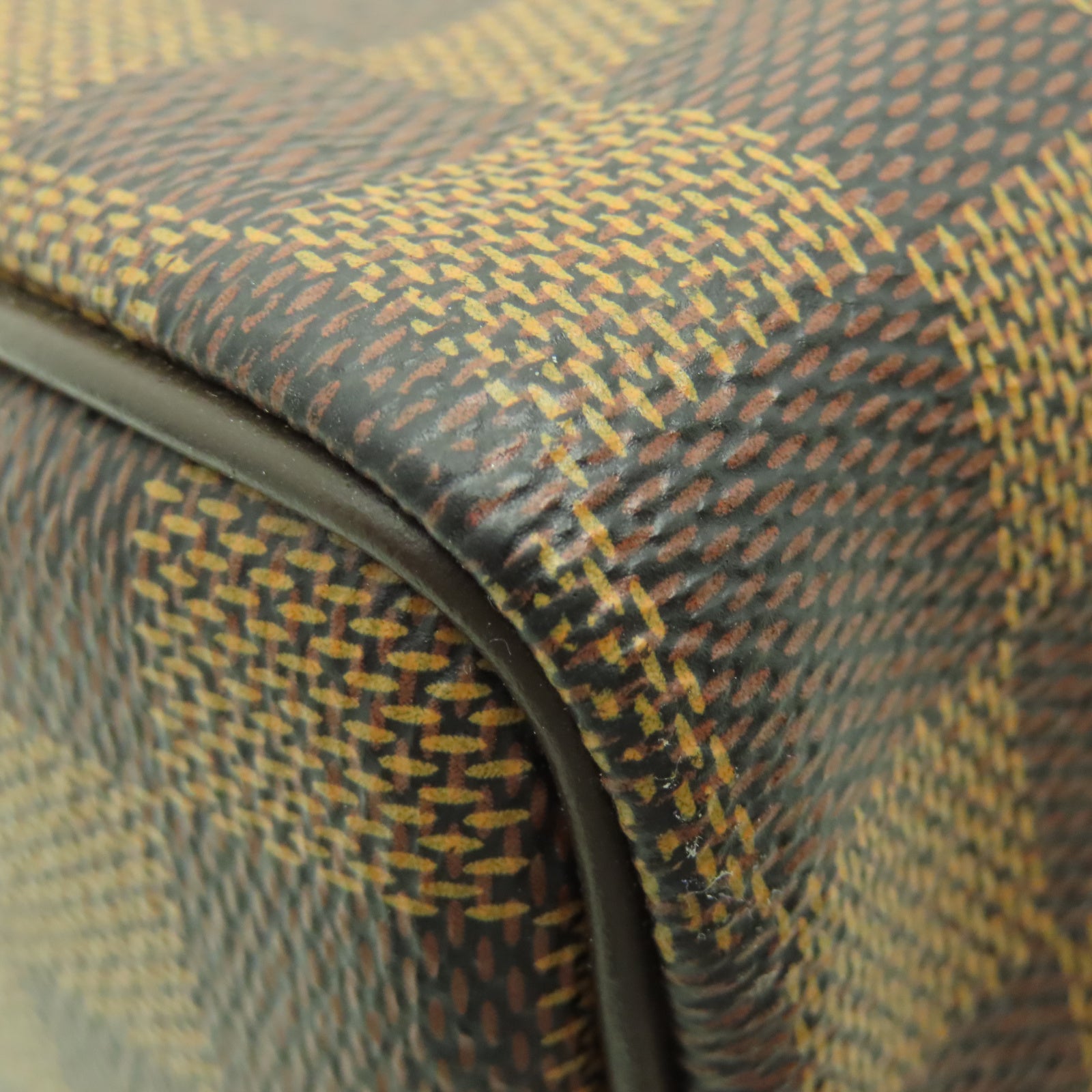 LOUIS VUITTON Damier Speedy 25金扣手挽袋棕色