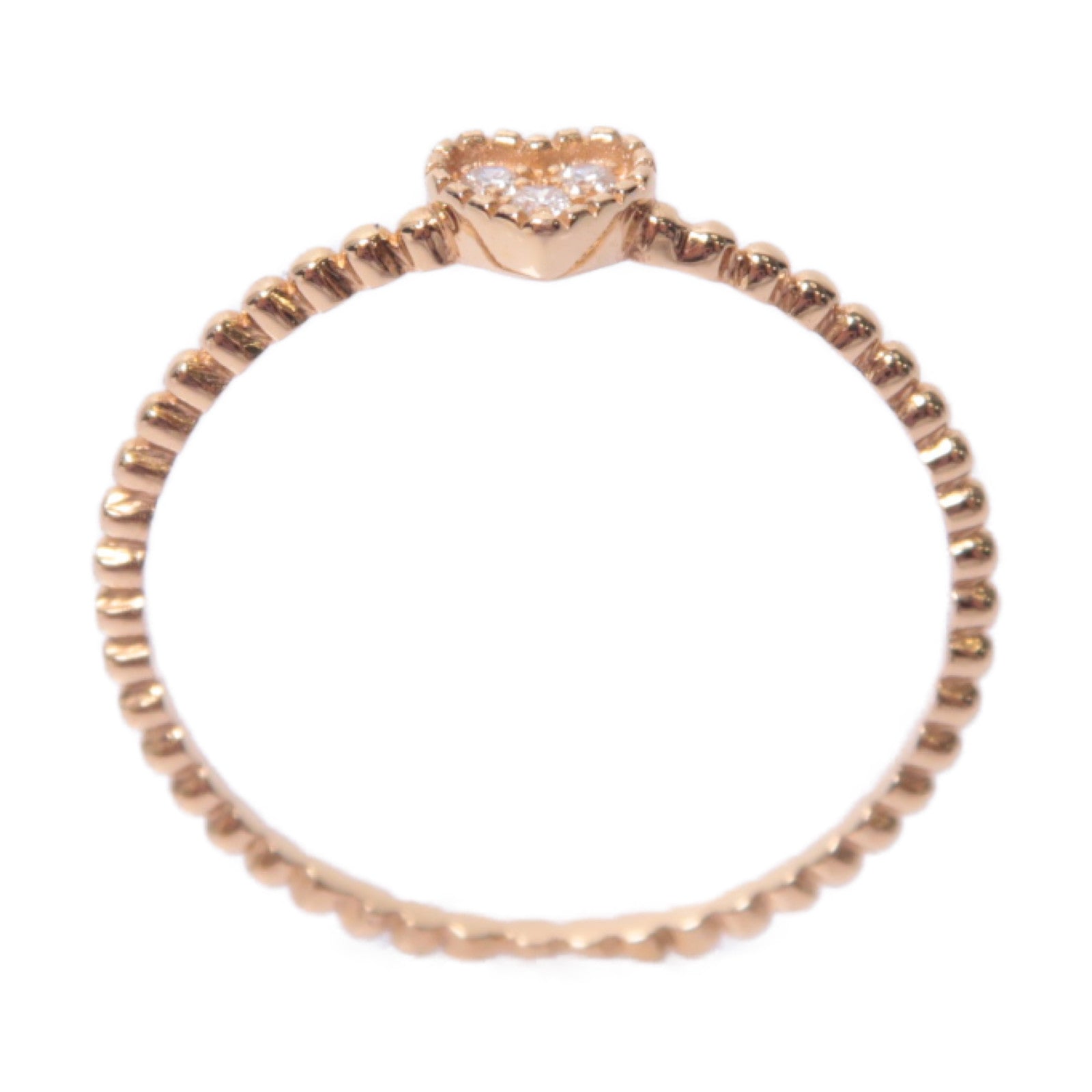 JEWELRY 18K玫瑰金Diamond Ring 0.03ct鑽石戒指US#6.25