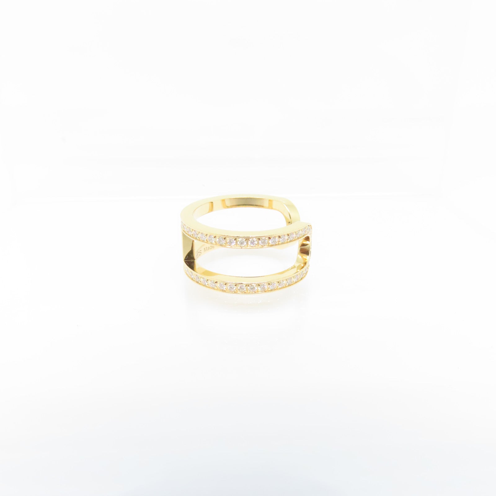 HERMES 【激減優惠】18K玫瑰金Ever Chaine D'Ancre Ring 0.59ct鑽石戒指Hermes#51 US#5.75