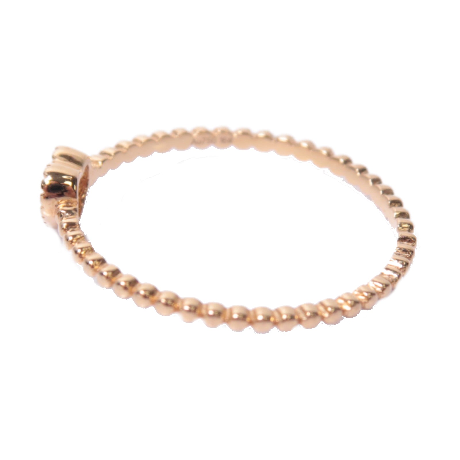 JEWELRY 18K玫瑰金Diamond Ring 0.03ct鑽石戒指US#6.25