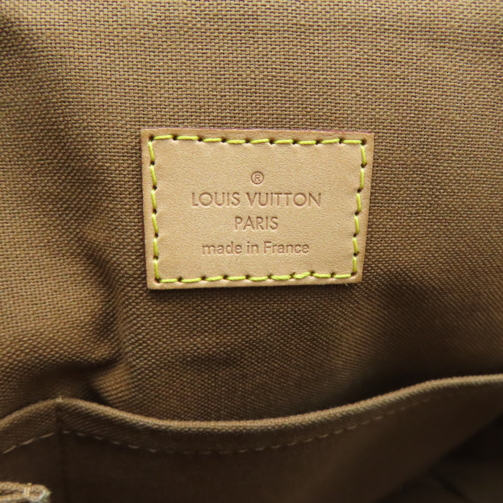 LOUIS VUITTON Monogram Tivoli GM gold buckle handle bag / shoulder bag brown