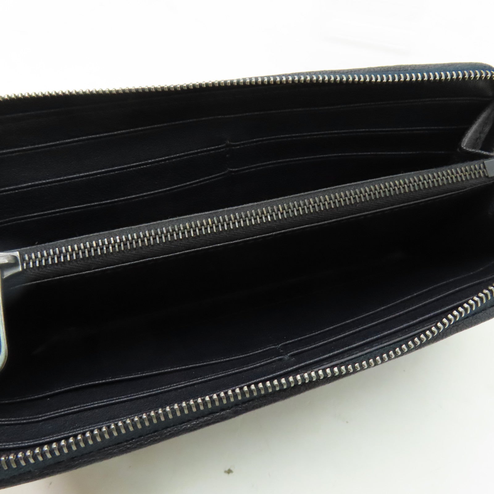 BOTTEGA VENETA 織紋皮革Zipper Long Wallet長錢包黑色/藍色/灰色