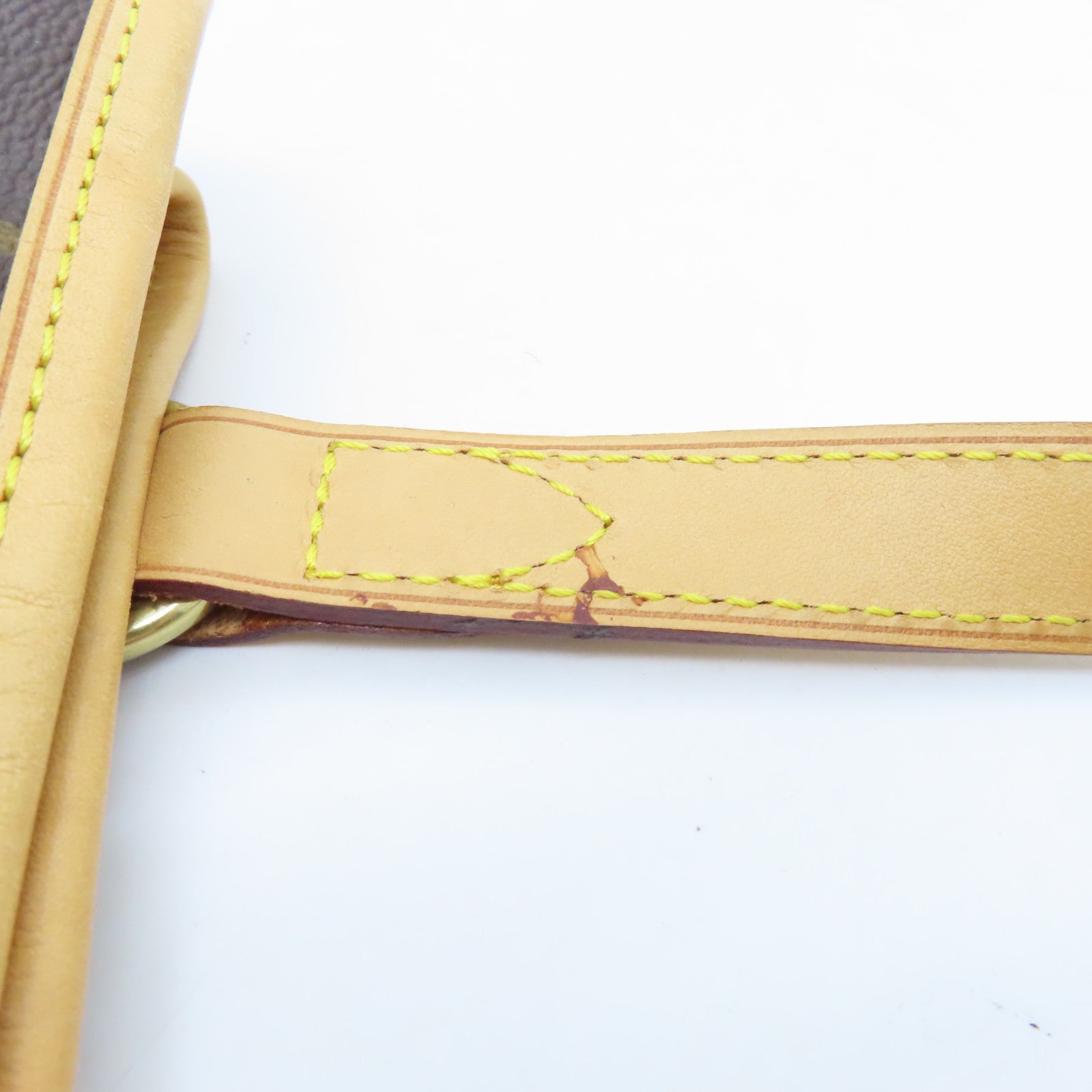 LOUIS VUITTON Monogram Batignolles金扣手挽袋棕色