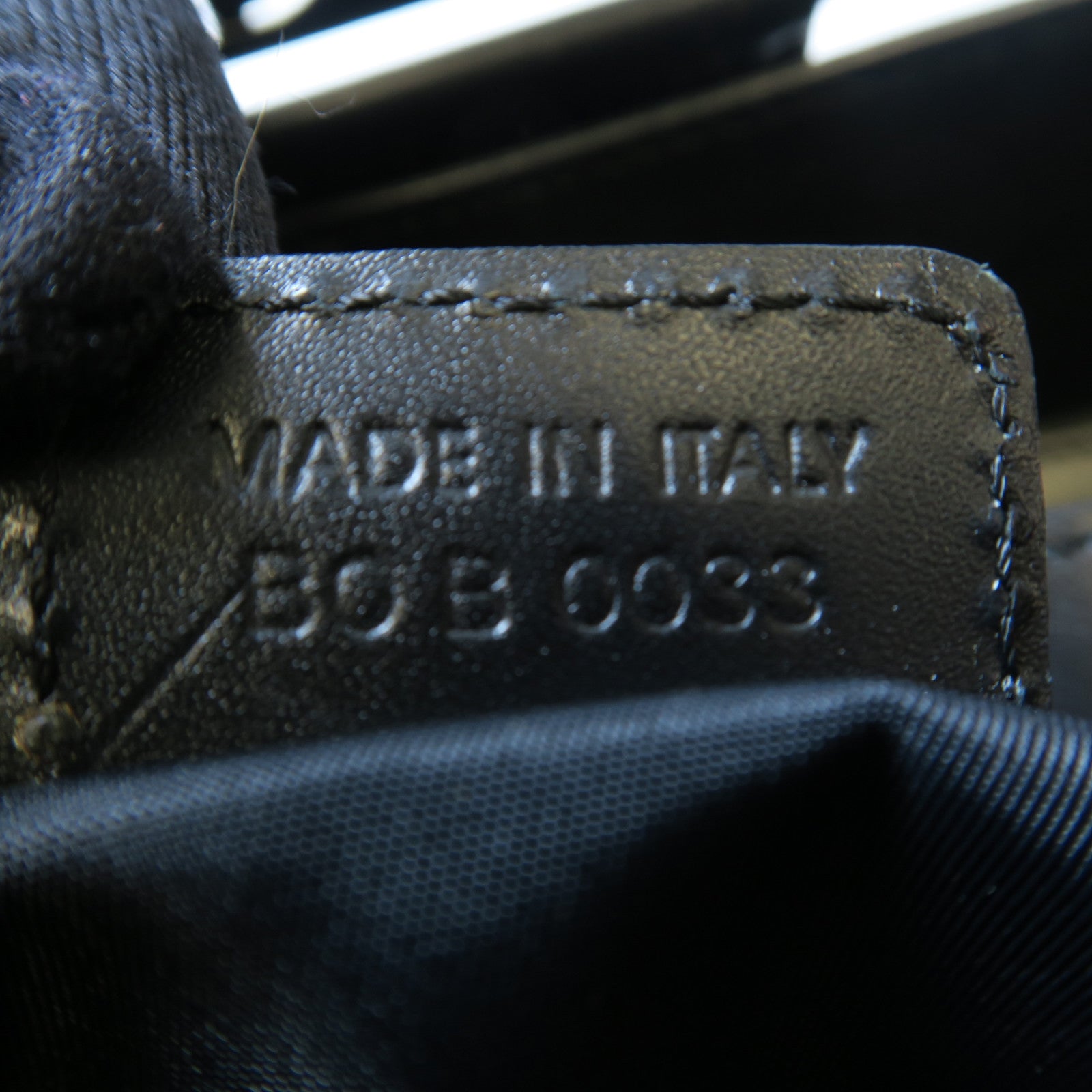 Dior 帆布Vintage Handbag銀扣手挽袋黑色