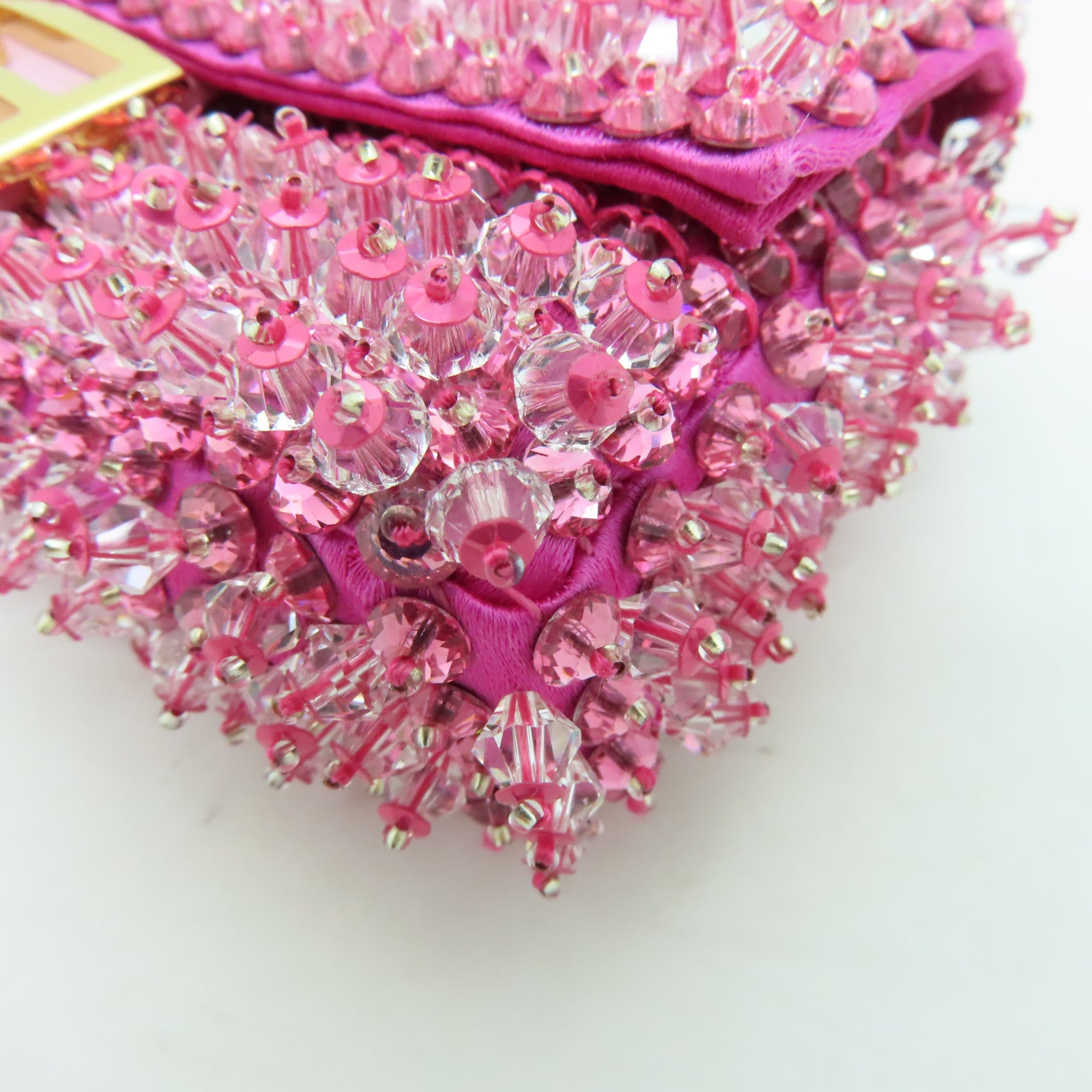 FENDI PVC Chain Shoulder Bag金扣鏈帶肩背袋粉紅色