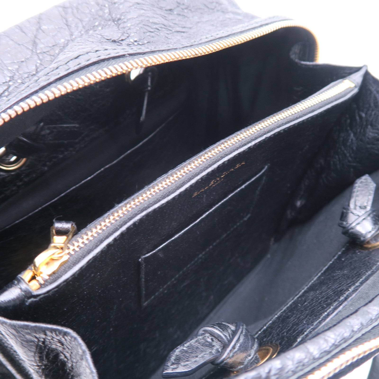 BALENCIAGA 牛皮皮革Blanket Square Bag金扣手挽肩背兩用袋黑色