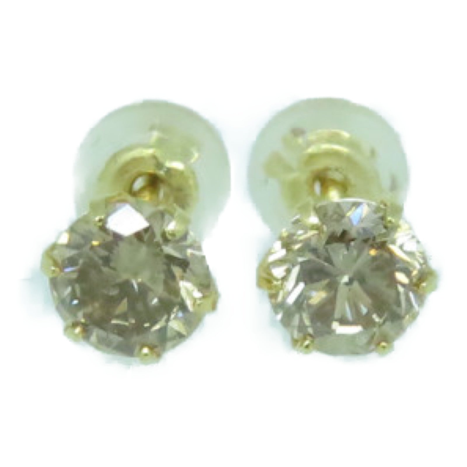 JEWELRY [Sharp Discount] 18K Gold Diamond Earrings 0.6ct Diamond Earrings