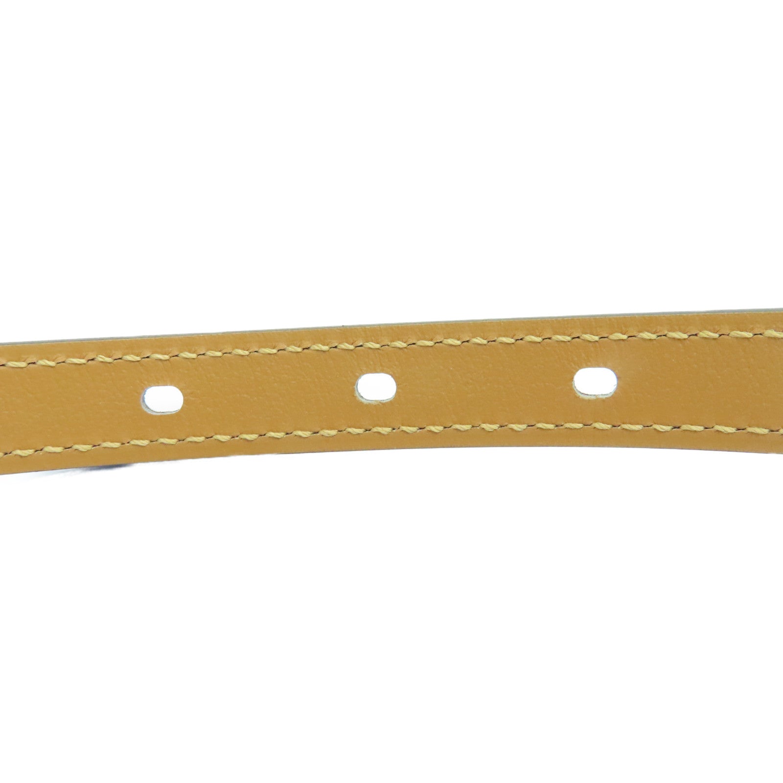 HERMES Epsom Leather Pop H Belt 70cm Gold Buckle Belt Gold Brown