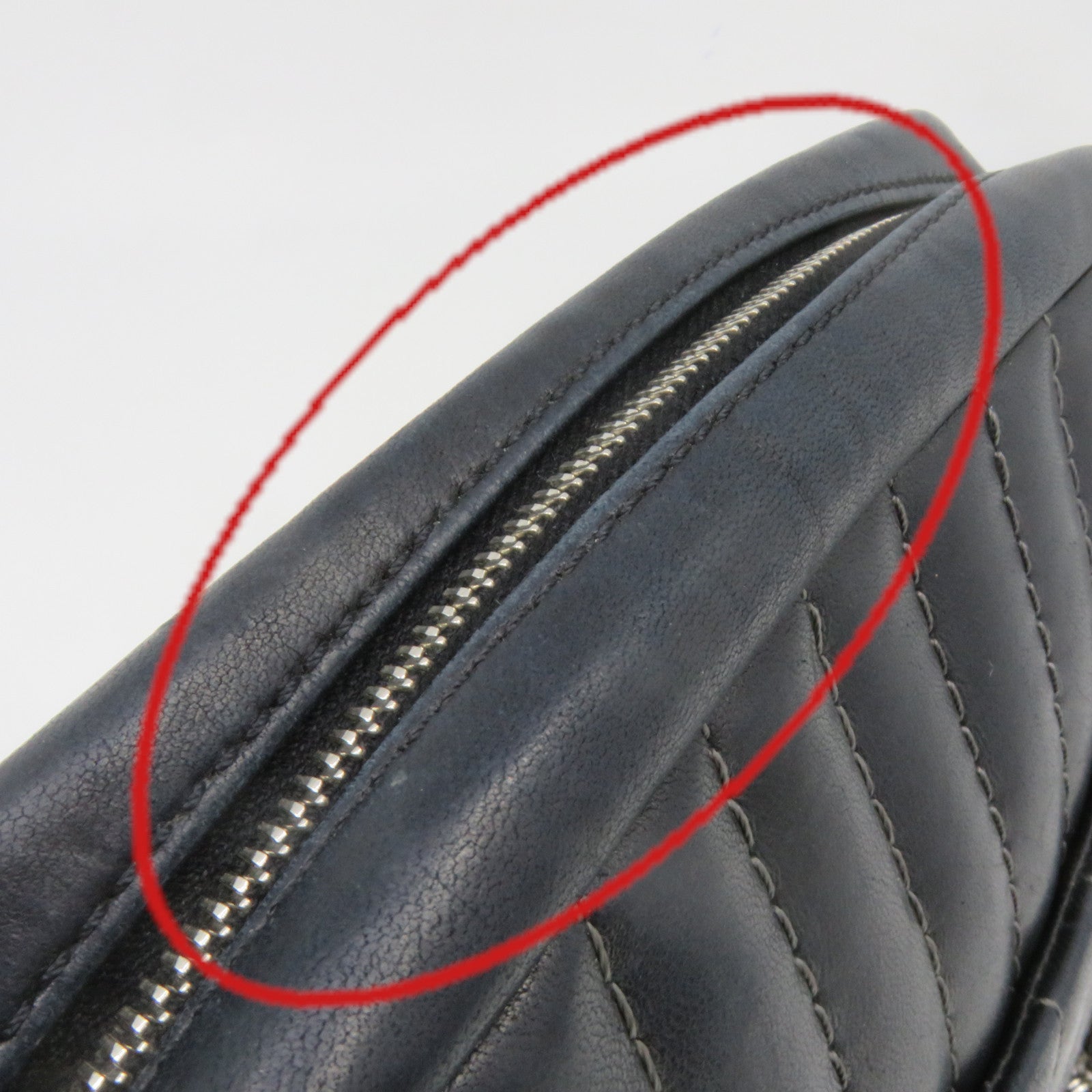 CHANEL 羊皮皮革Chain Shoulder Bag銀扣鏈帶肩背袋黑色