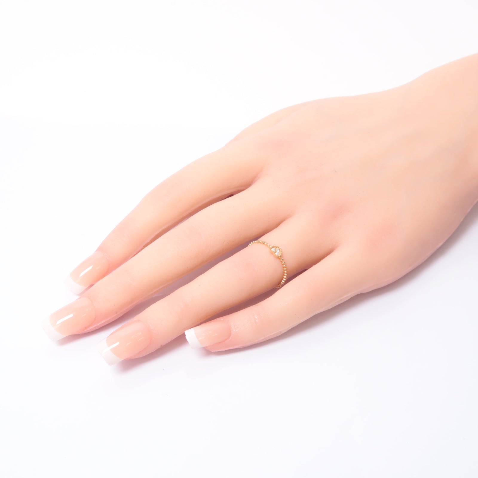 JEWELRY 18K玫瑰金Diamond Ring 0.03ct鑽石戒指US#6.25