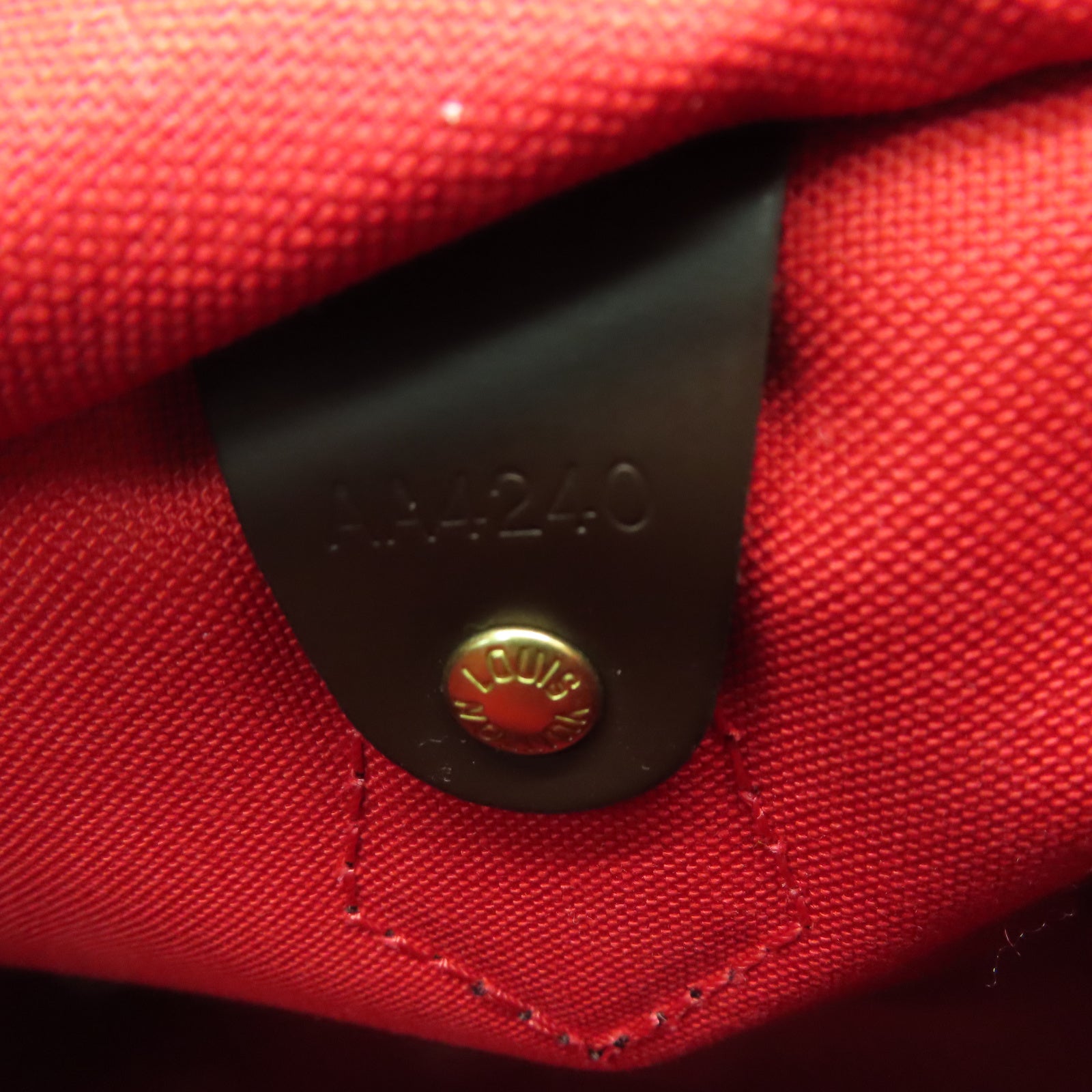 LOUIS VUITTON Damier Speedy 25金扣手挽袋棕色