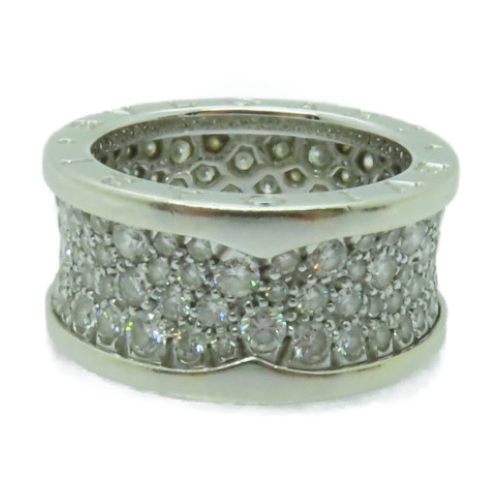 BVLGARI 18K白金B-zero1 Diamond Ring鑽石戒指BVLGARI#51/US#5.25
