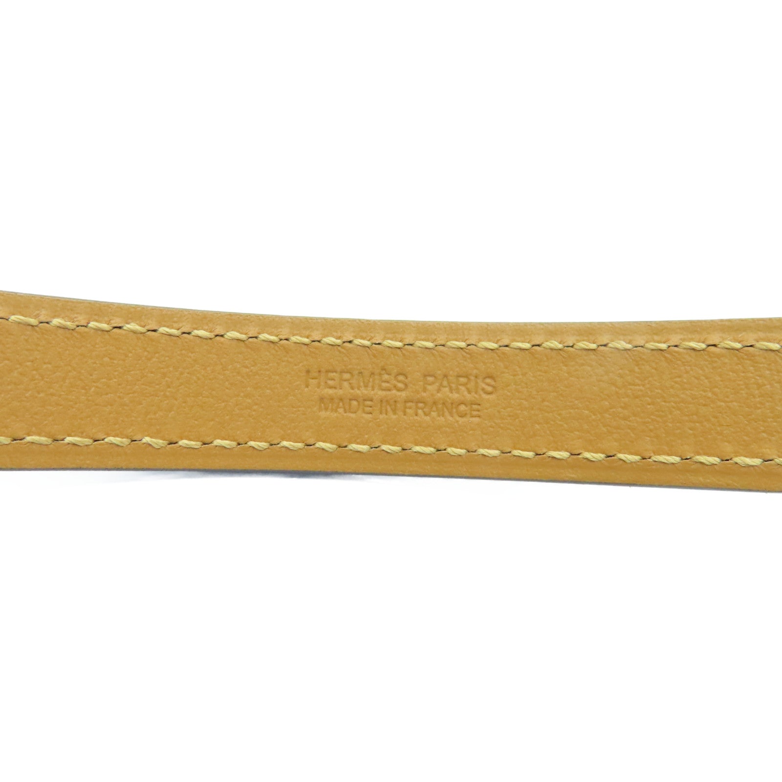 HERMES Epsom Leather Pop H Belt 70cm Gold Buckle Belt Gold Brown