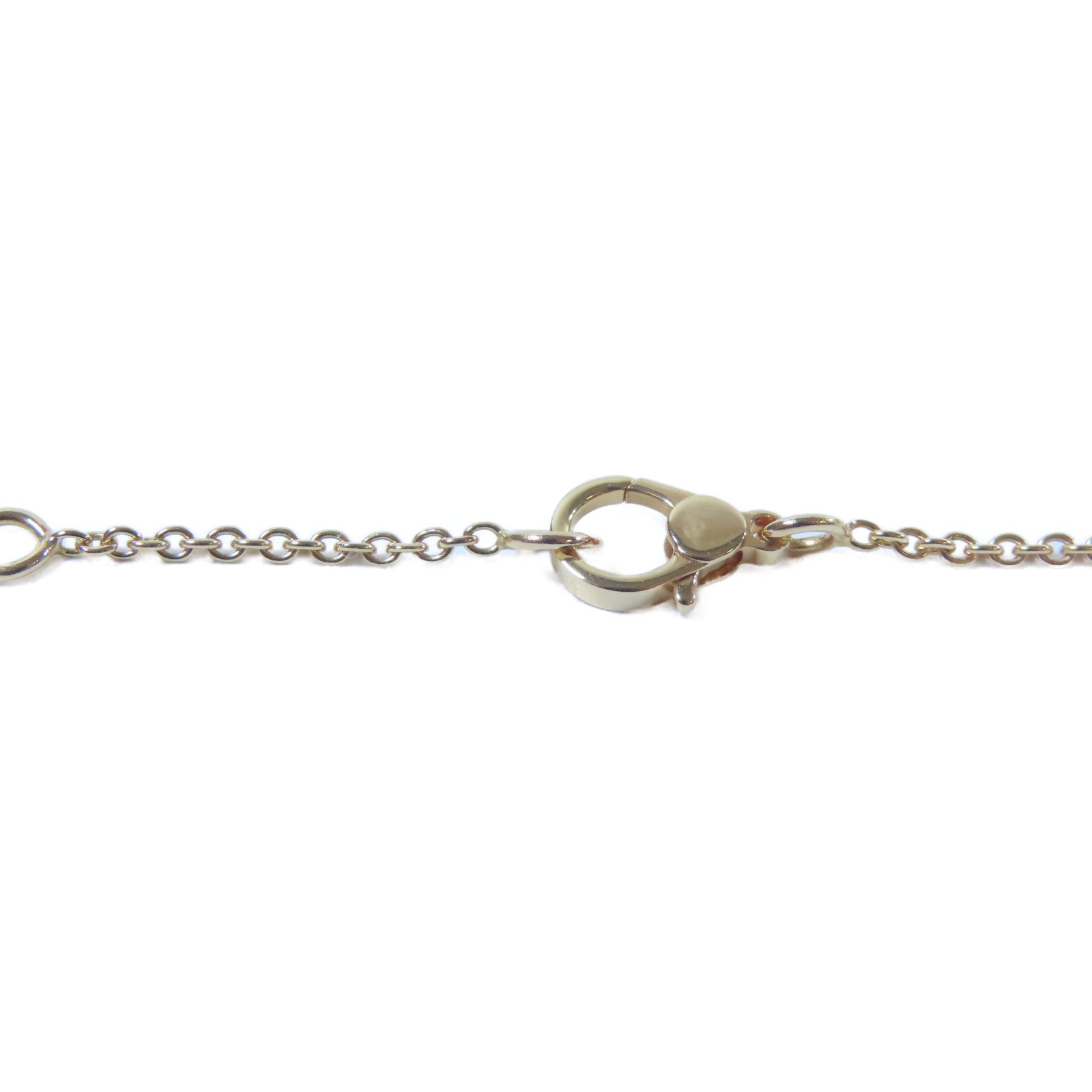 HERMES 18K玫瑰金Finesse Pendant金扣項鍊玫瑰金色