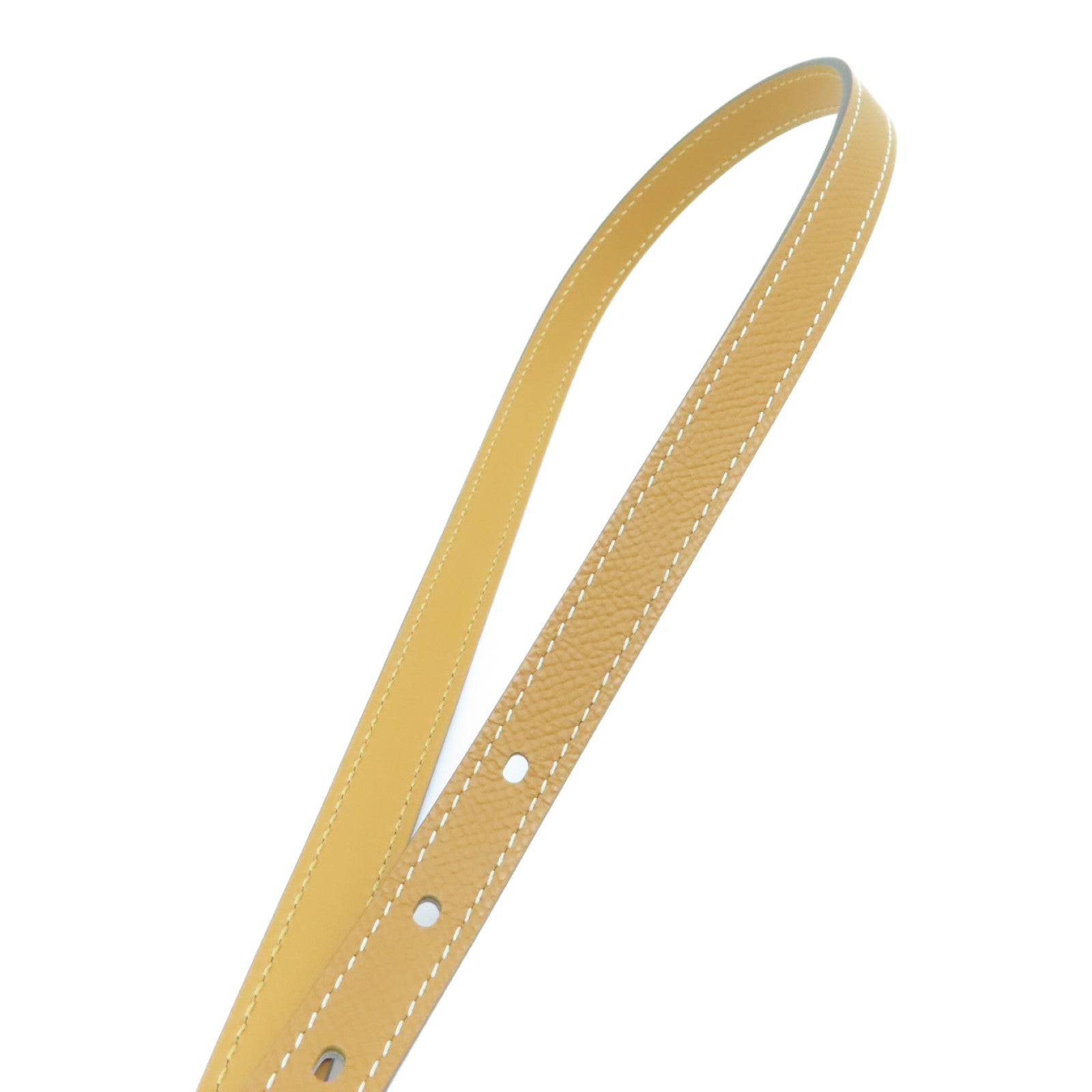 HERMES Epsom Leather Pop H Belt 70cm Gold Buckle Belt Gold Brown