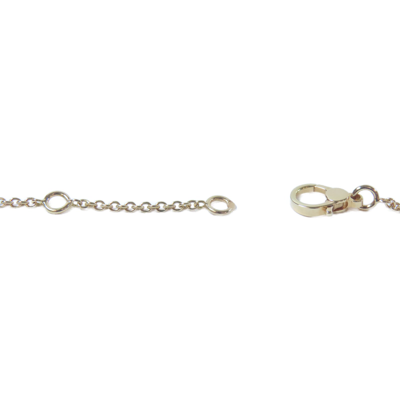 HERMES 18K玫瑰金Finesse Pendant金扣項鍊玫瑰金色