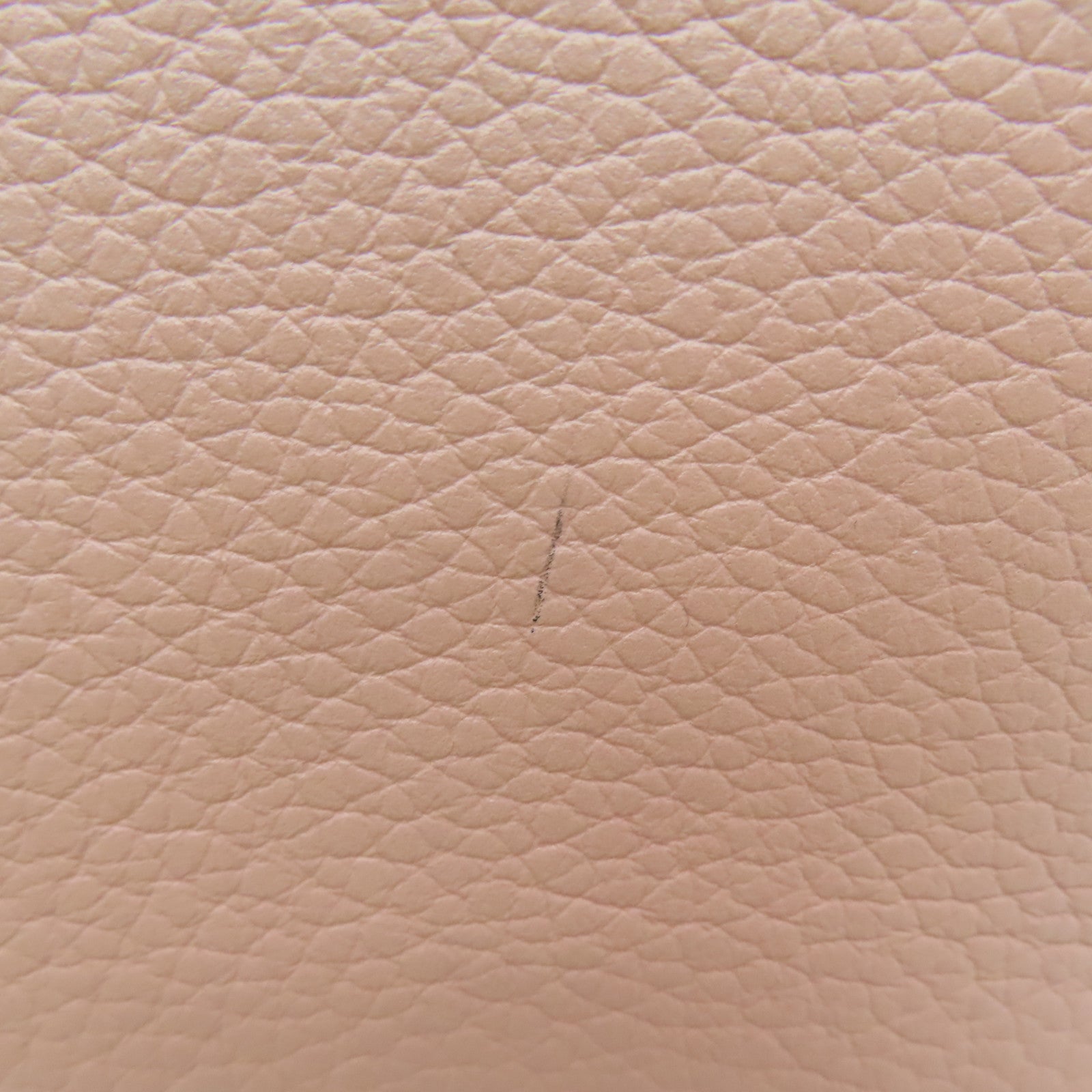 LOUIS VUITTON Taurillon皮革Capucines BB银扣手挽肩背两用袋粉红色