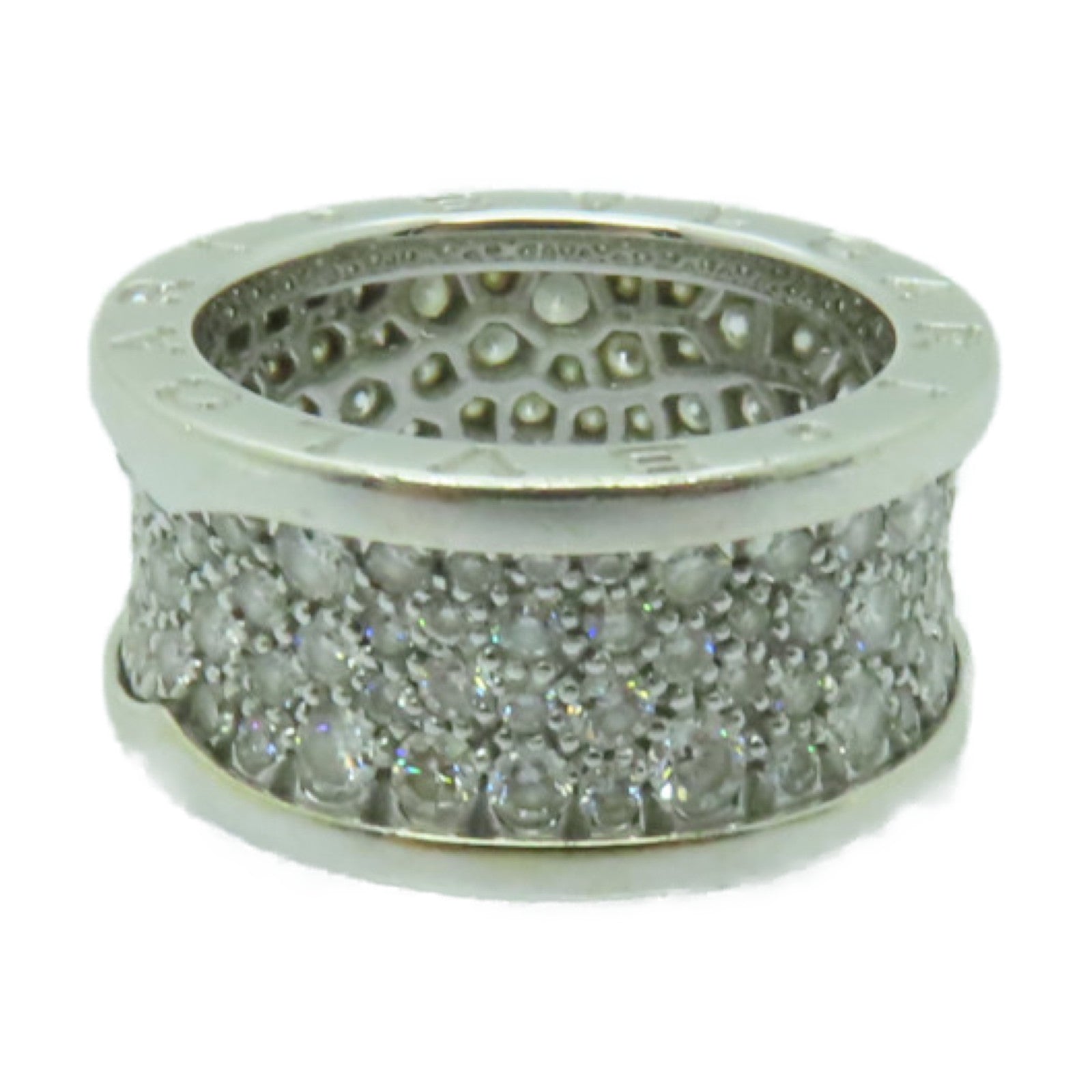 BVLGARI 18K白金B-zero1 Diamond Ring鑽石戒指BVLGARI#51/US#5.25