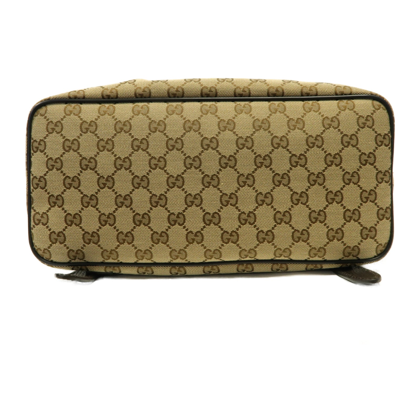 GUCCI 帆布Backpack銀扣背包啡色