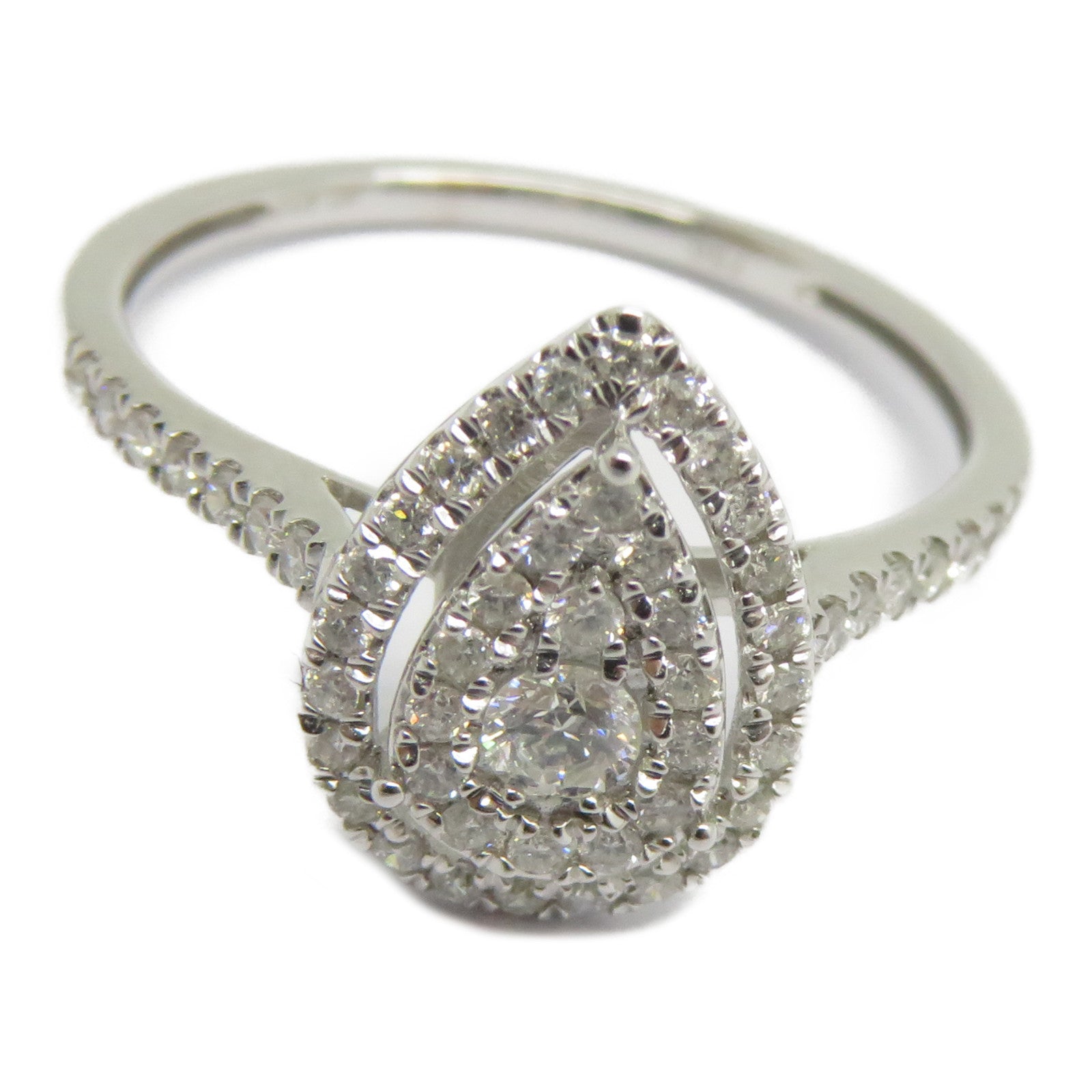 JEWELRY 【激減優惠】18K白金Diamond Ring 0.4ct鑽石戒指US#7