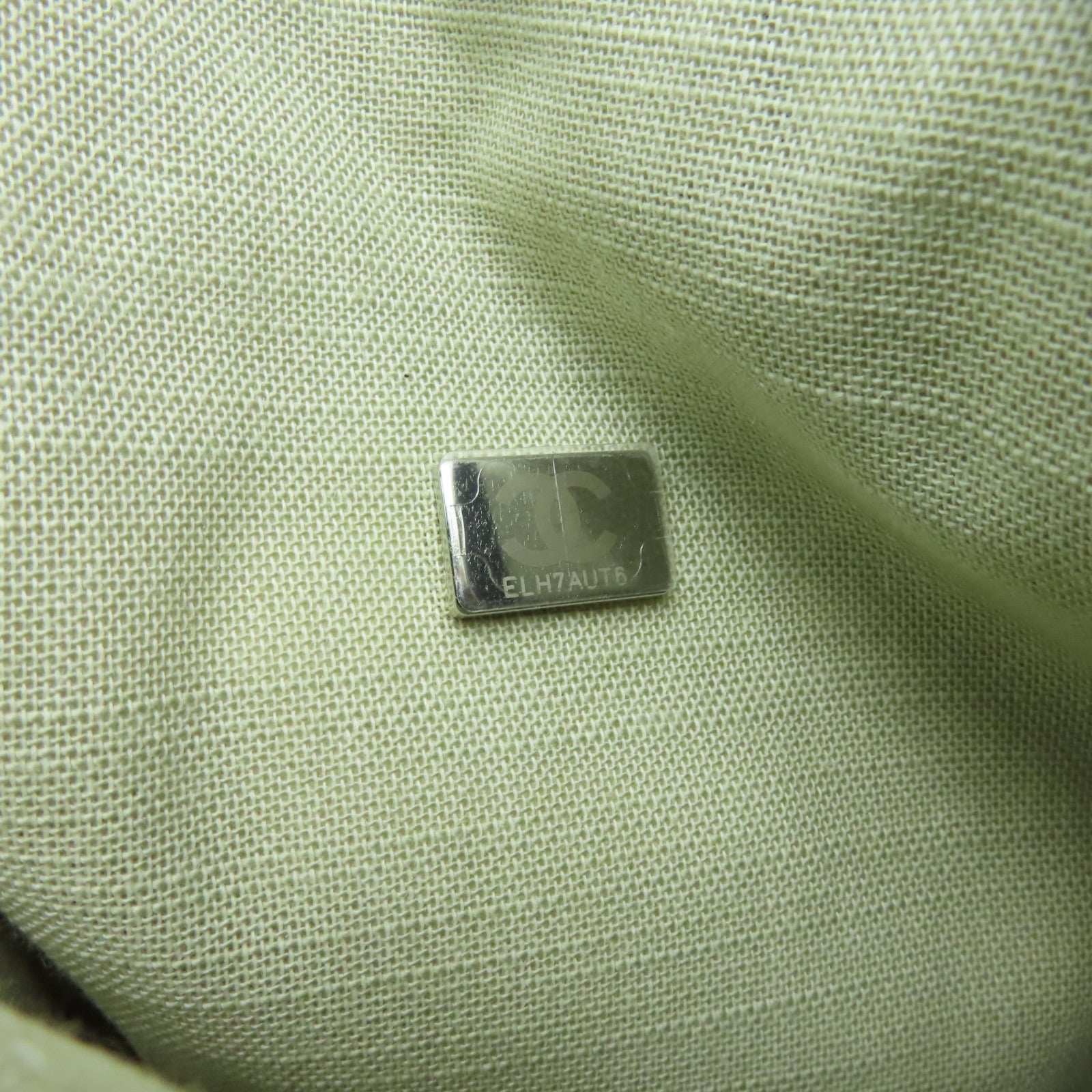 CHANEL 帆布Deauville Tote銀扣手挽肩背兩用袋灰色