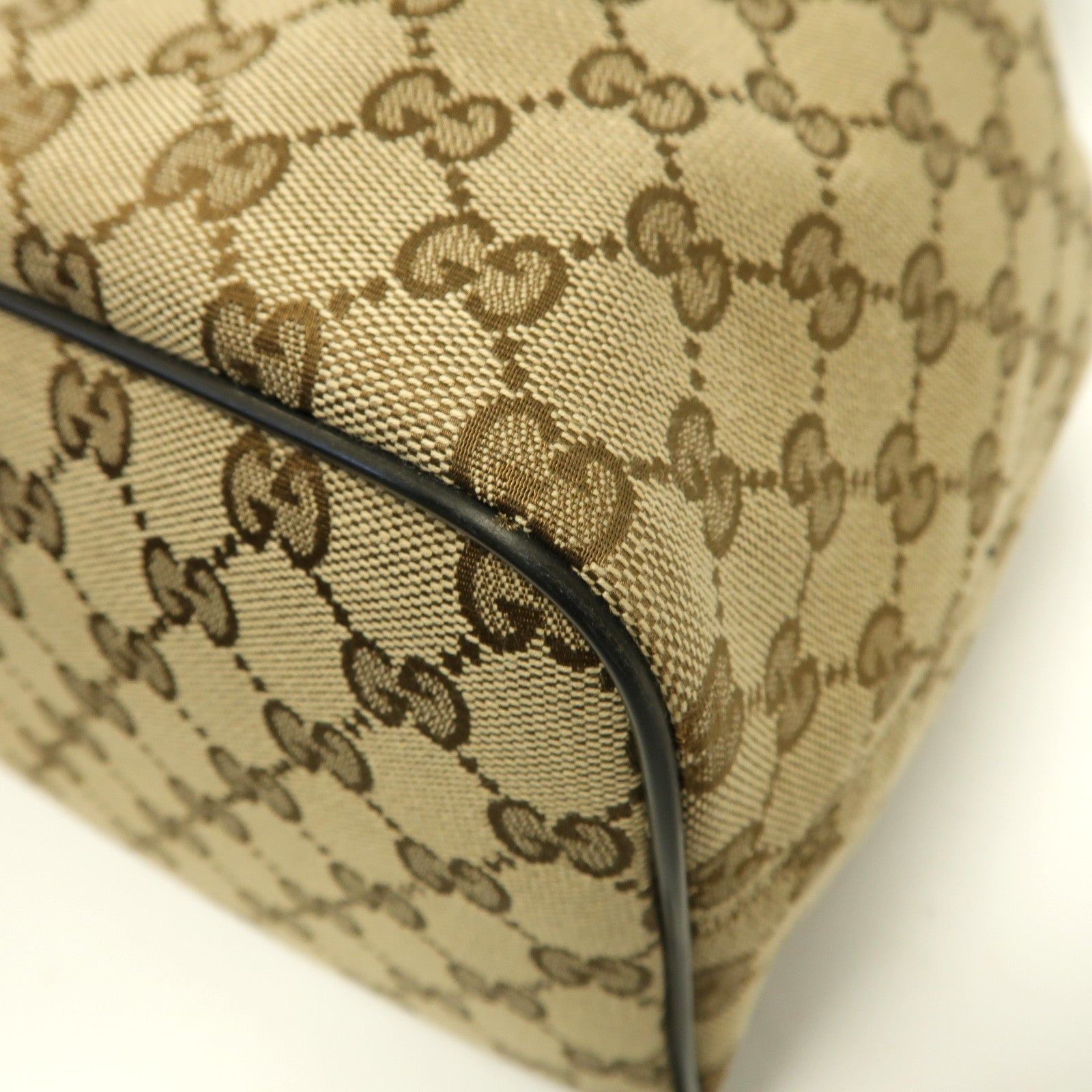 GUCCI 帆布Backpack銀扣背包啡色