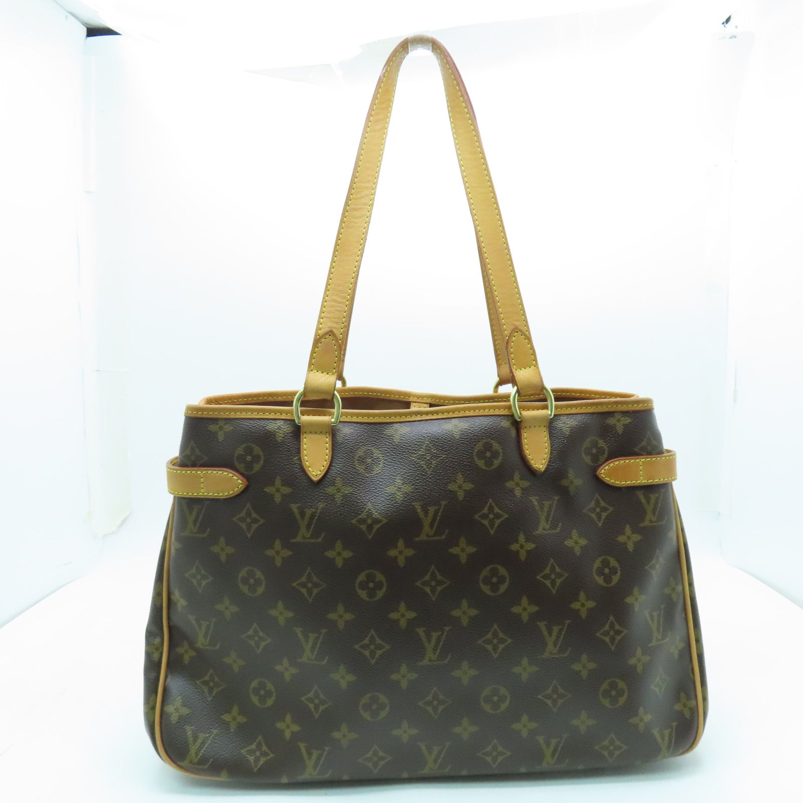 LOUIS VUITTON Monogram Batignolles Horizontal Shoulder金扣肩背袋啡色