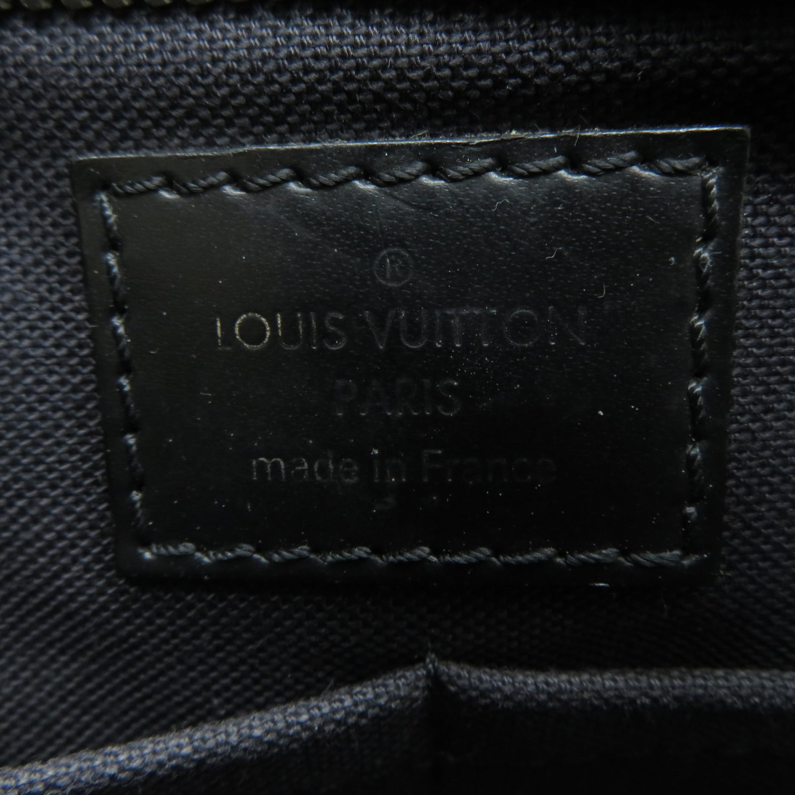 LOUIS VUITTON Damier Graphite Damier Graphite Tomas銀扣肩背袋黑色