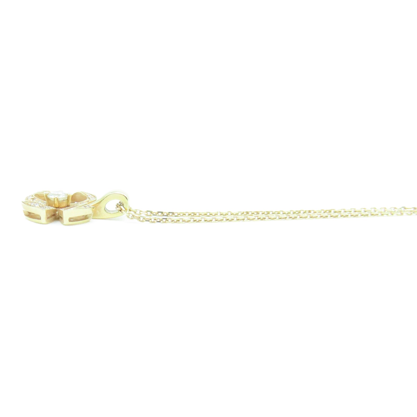 BVLGARI 18K玫瑰金Fiorever Necklace0.10ct鑽石/0.06ct鑽石項鍊