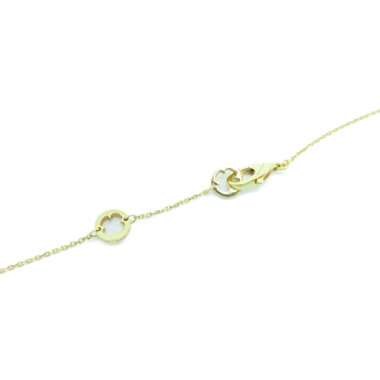 BVLGARI 18K玫瑰金Fiorever Necklace0.10ct鑽石/0.06ct鑽石項鍊